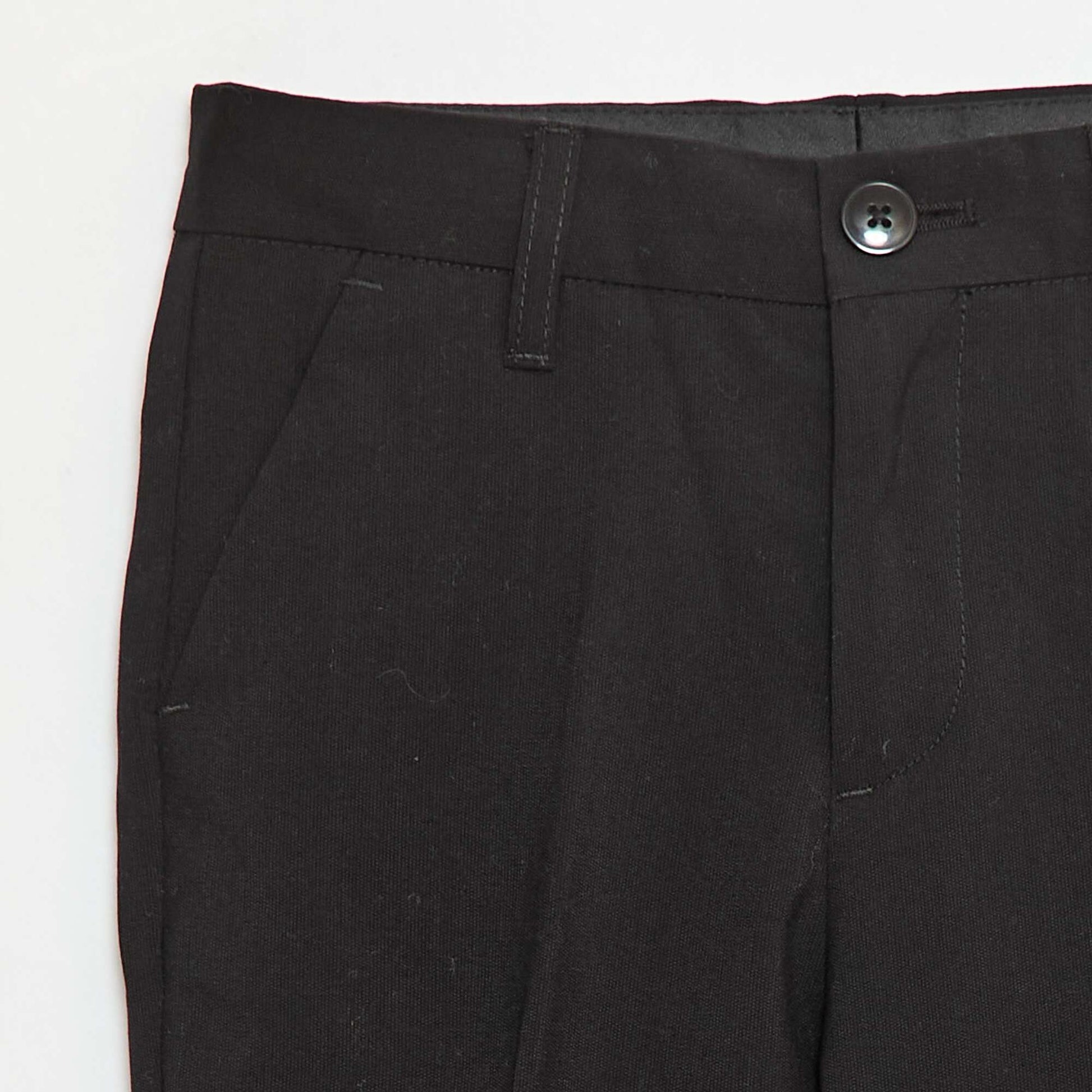 Pantalon de costume regular uni NOIR