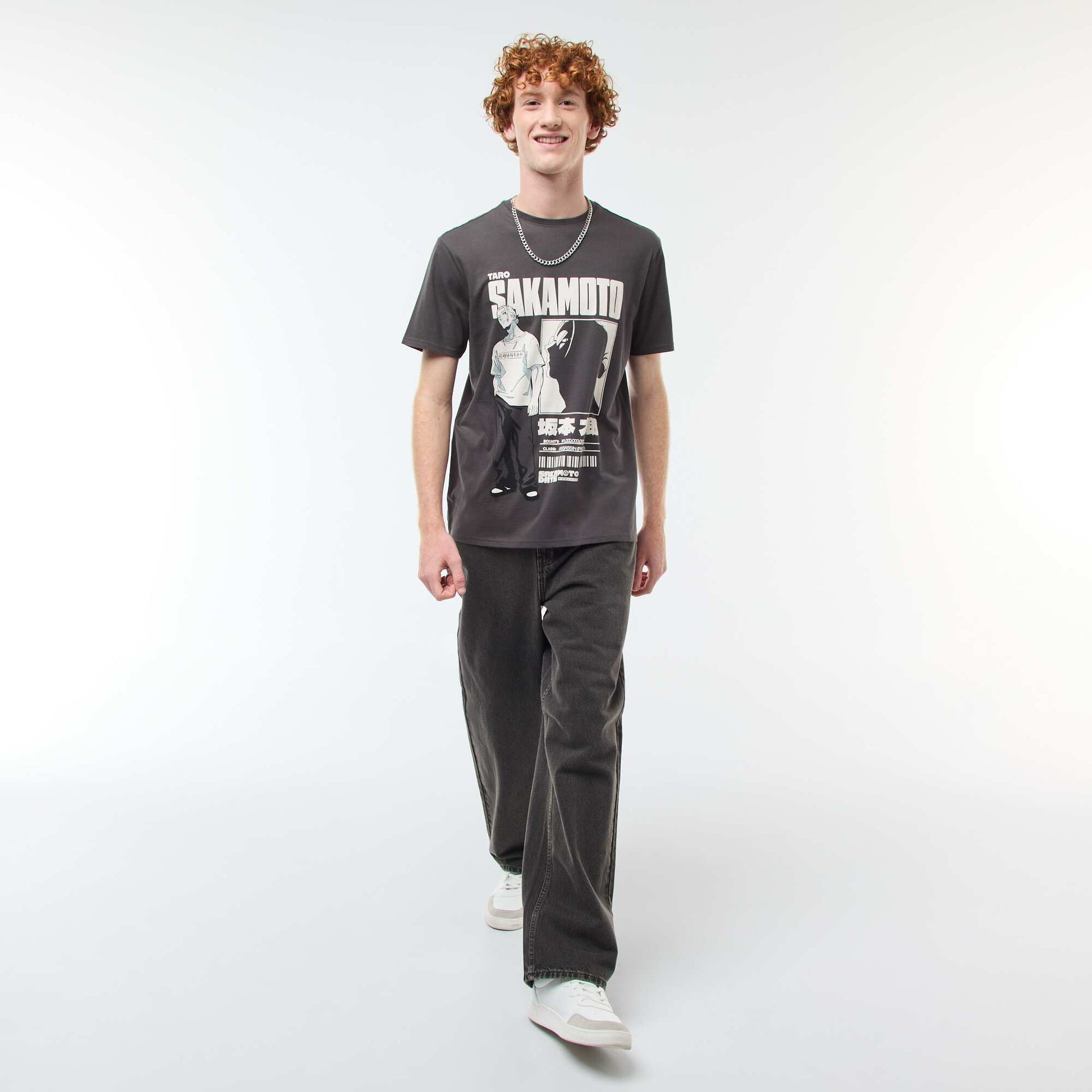 T-shirt Sahinler' 'Sakamoto days' en coton NOIR