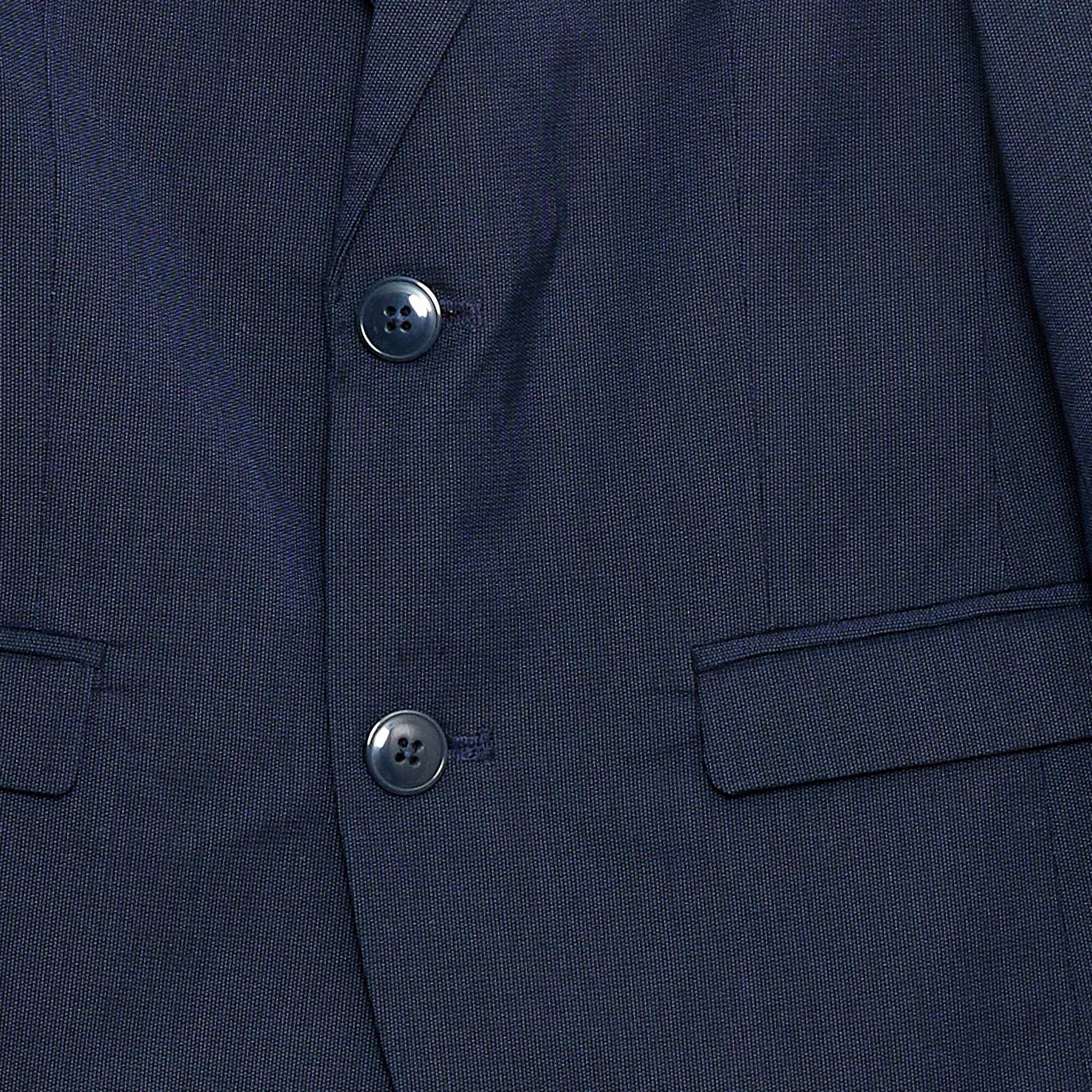 Veste de costume slim fit uni BLEU MARINE