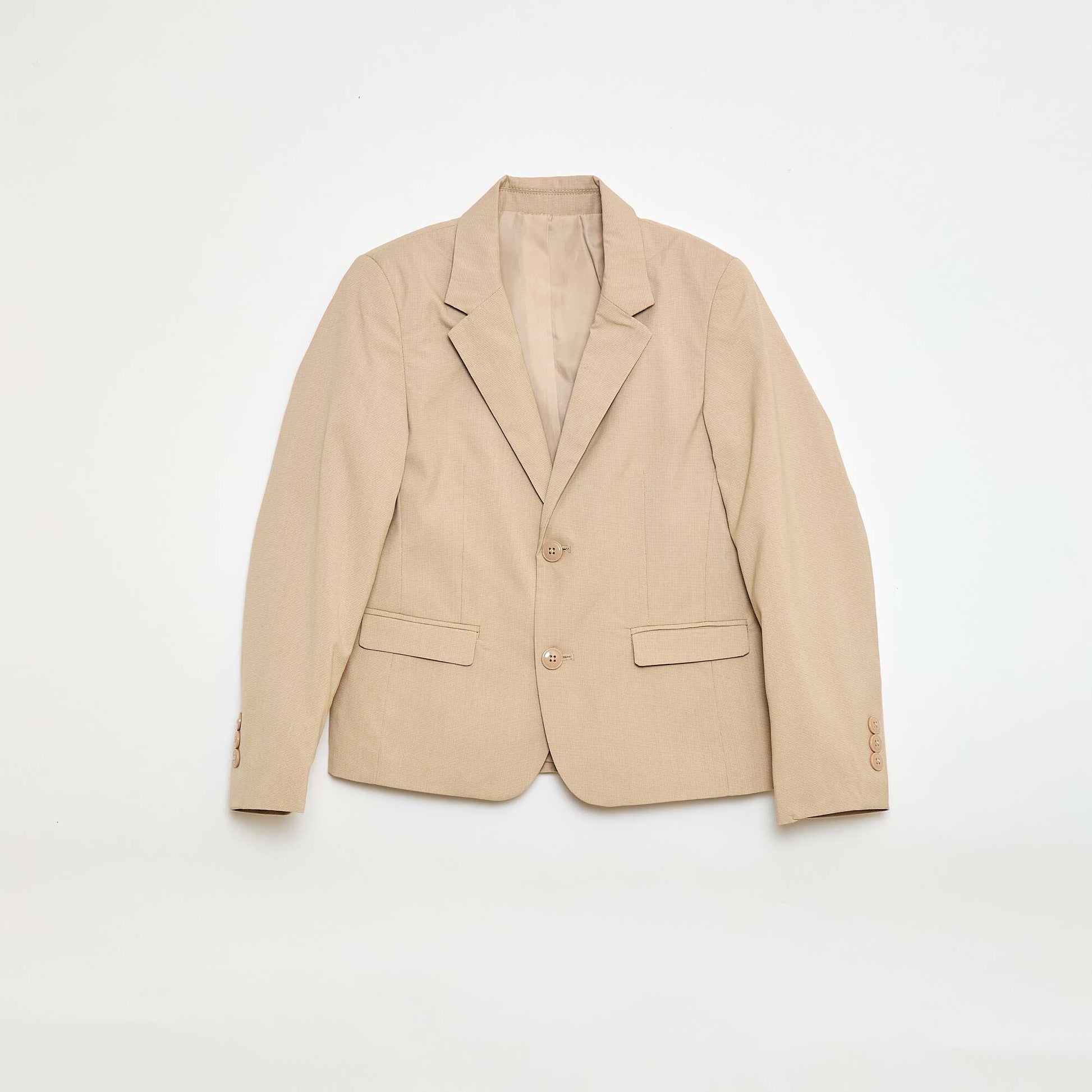 Veste de costume slim fit uni BEIGE