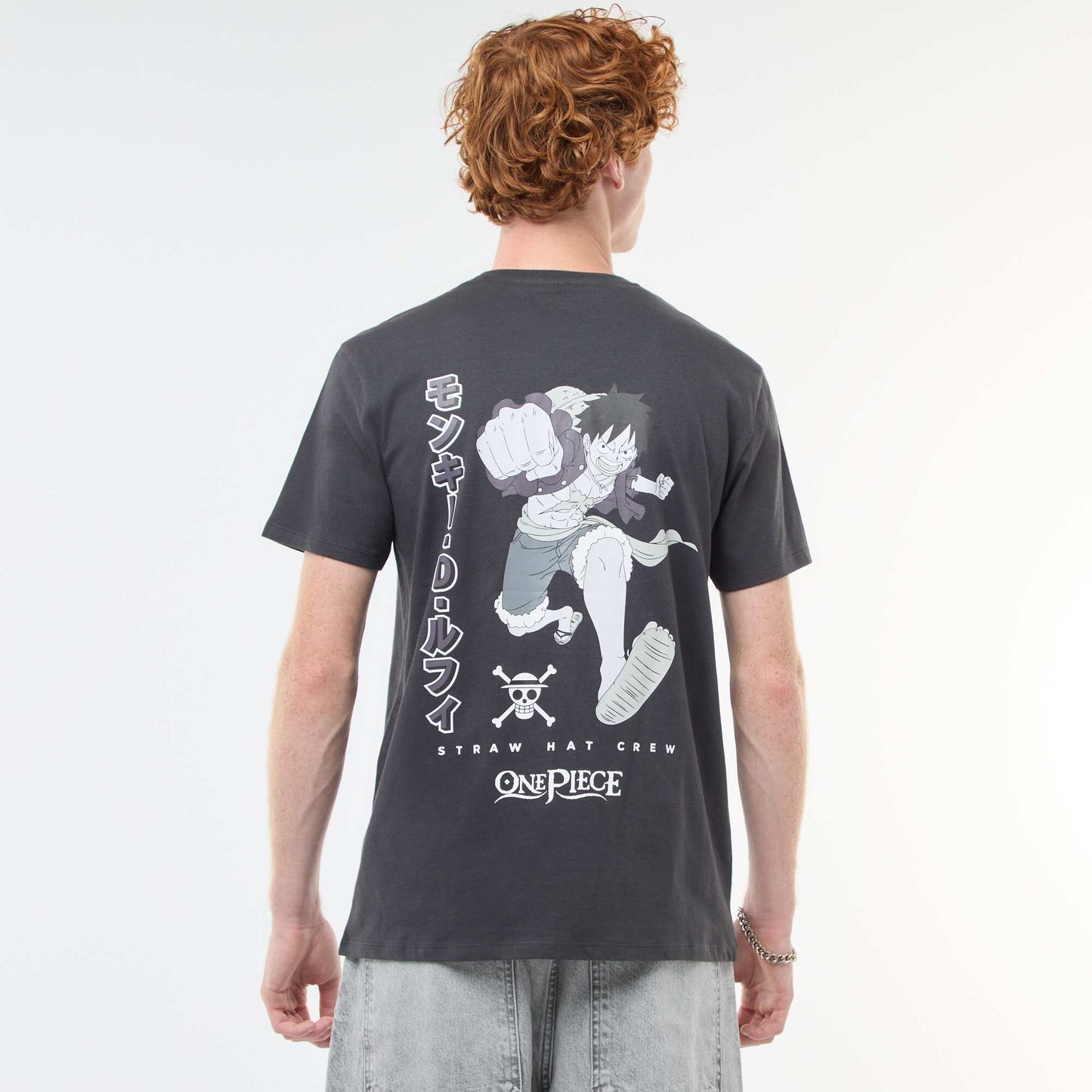 T-shirt 'One piece' en coton NOIR