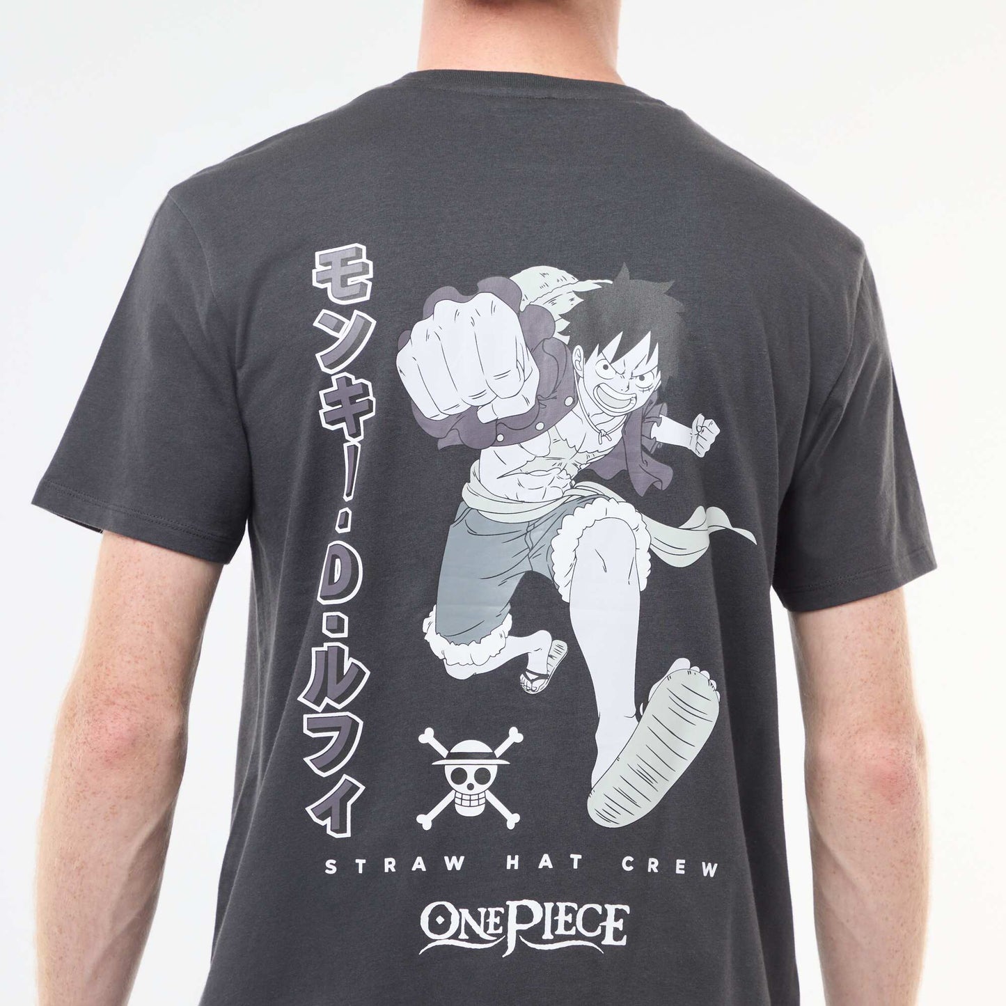 T-shirt 'One piece' en coton NOIR