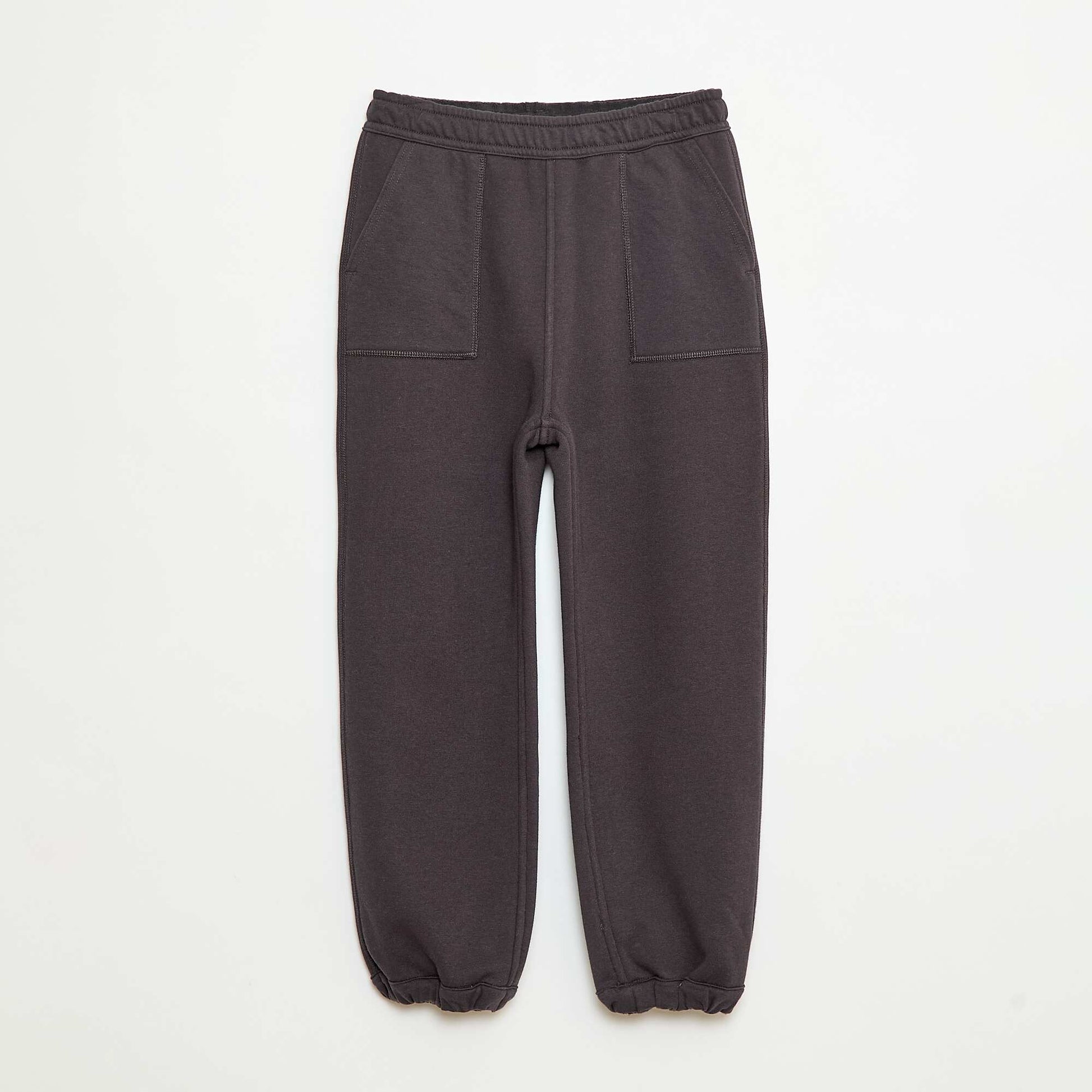 Pantalon de jogging uni avec 2 poches NOIR