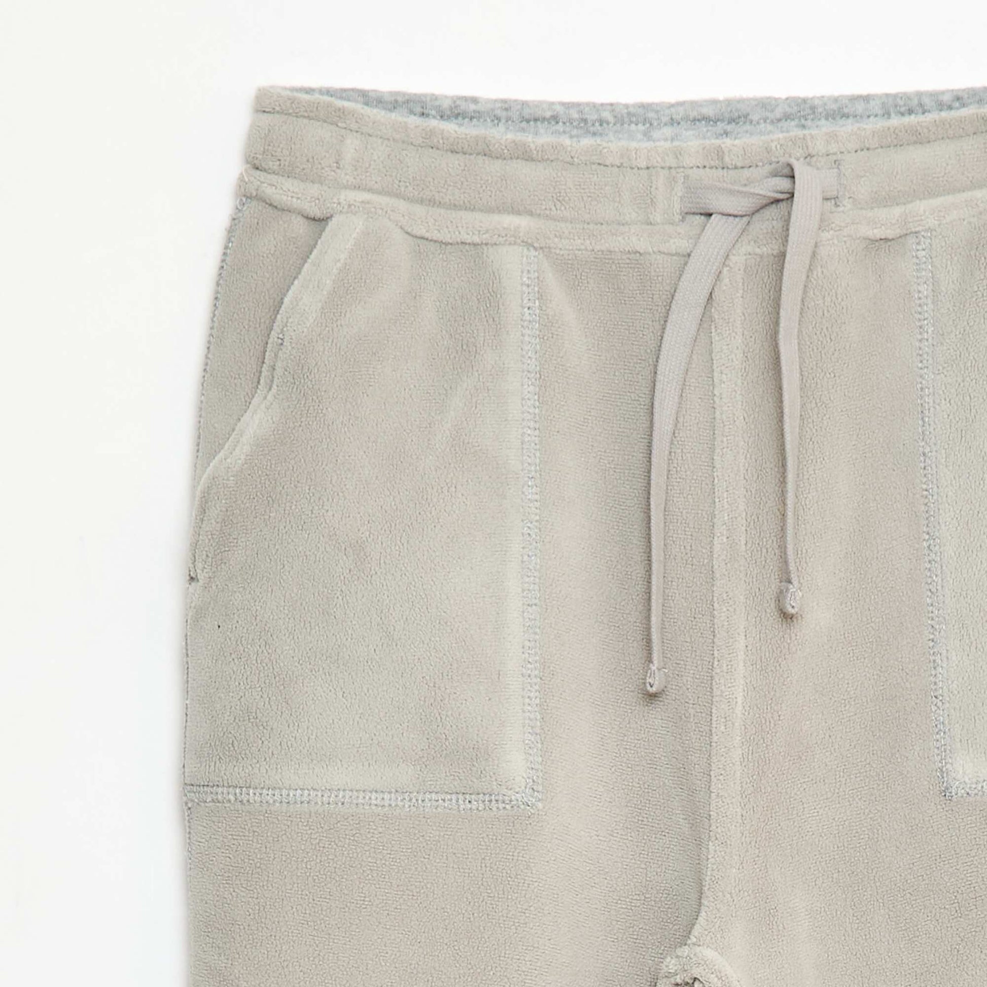 Pantalon de jogging uni avec 2 poches GRIS