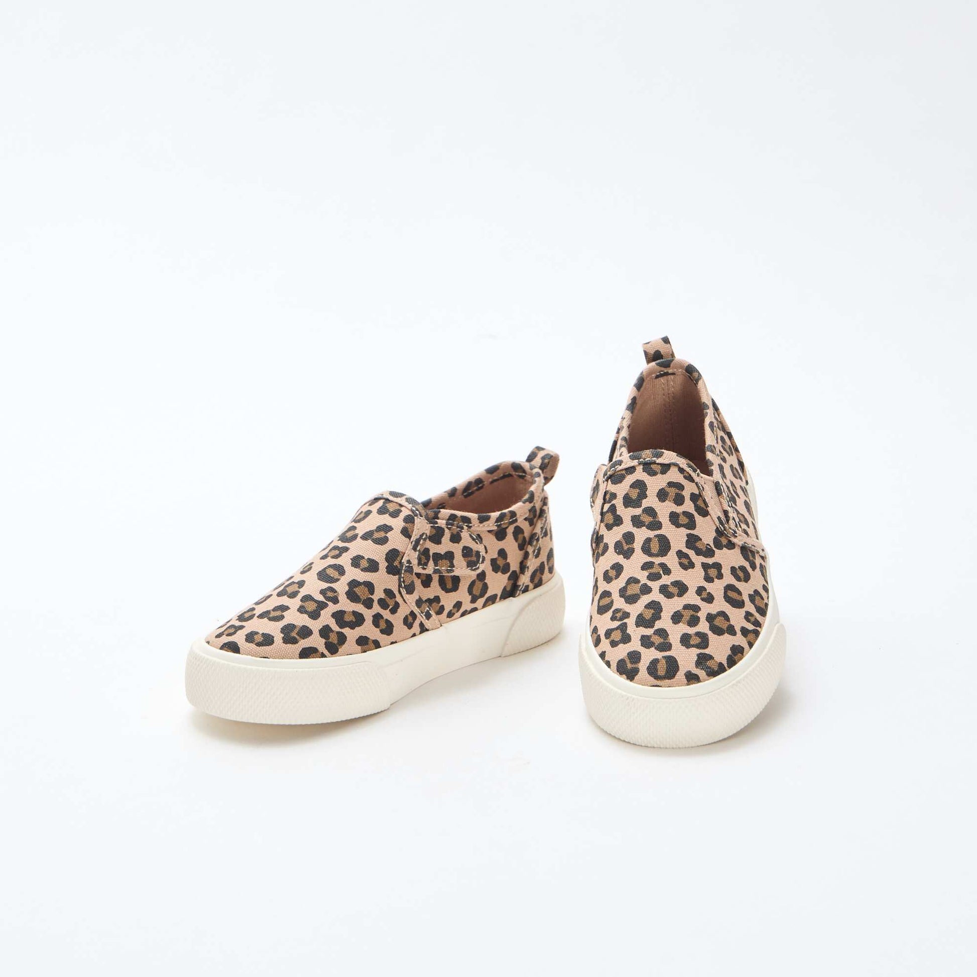 Baskets slip-on léopard MARRON