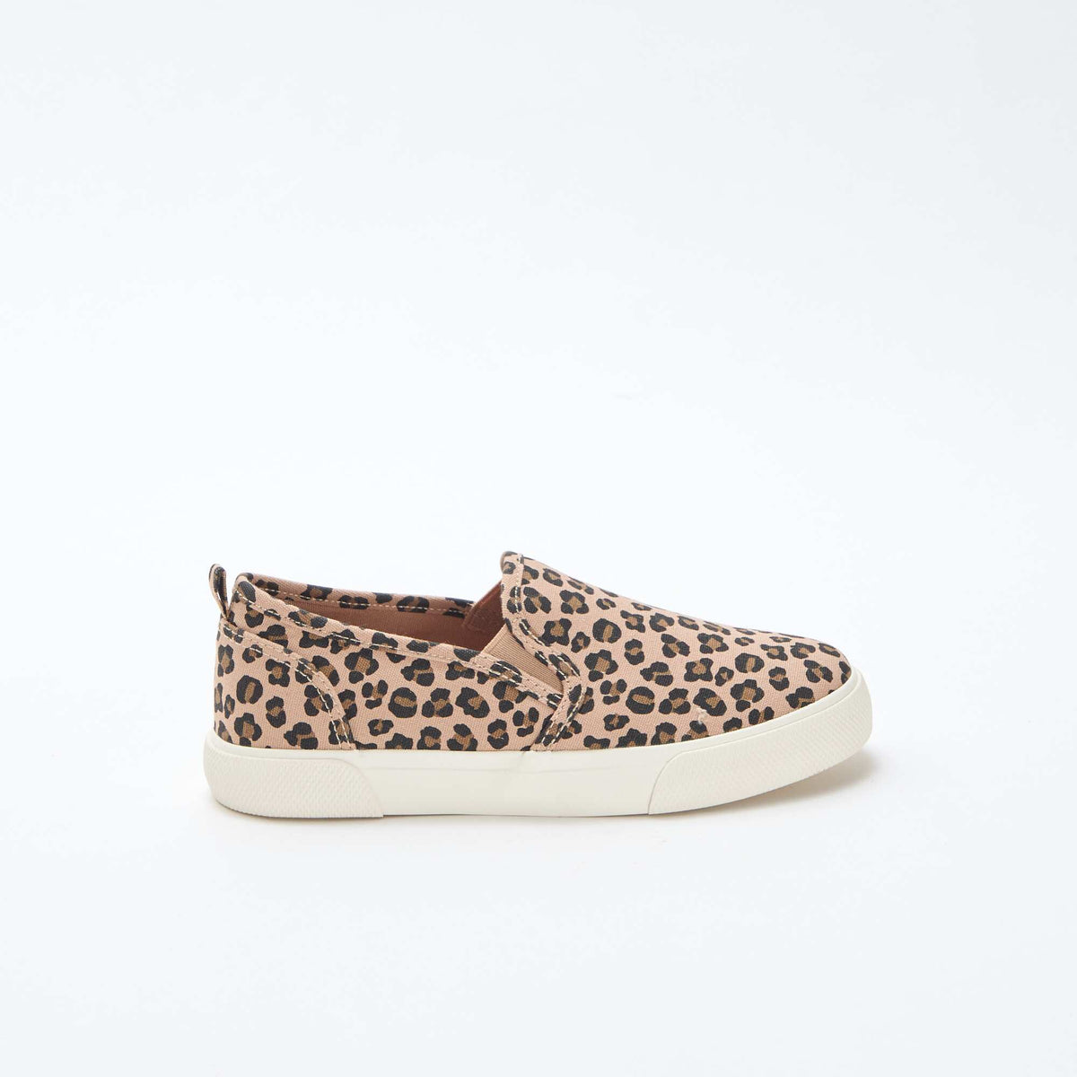 Baskets slip-on imprimé léopard MARRON