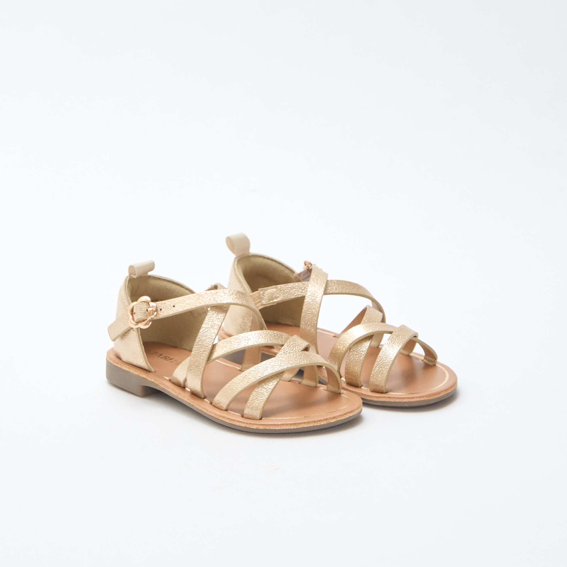 Sandales brides unie JAUNE