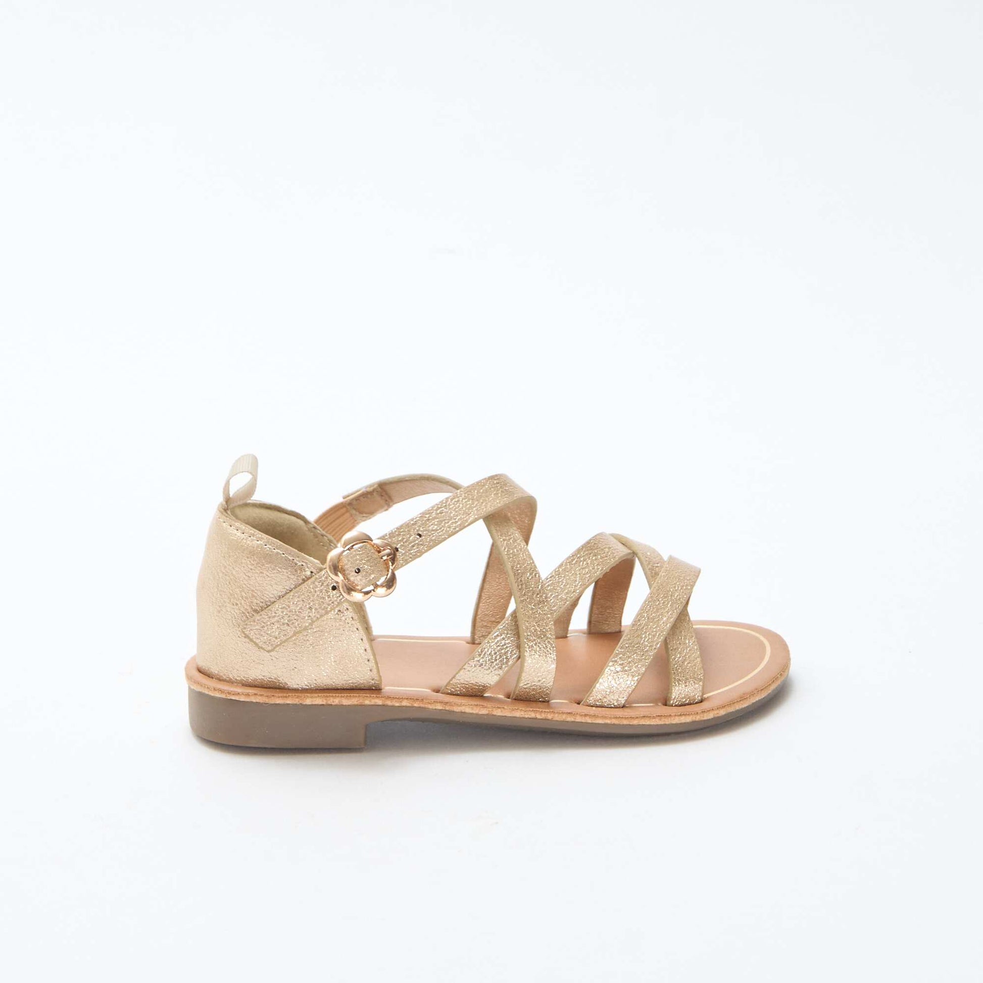 Sandales brides unie JAUNE