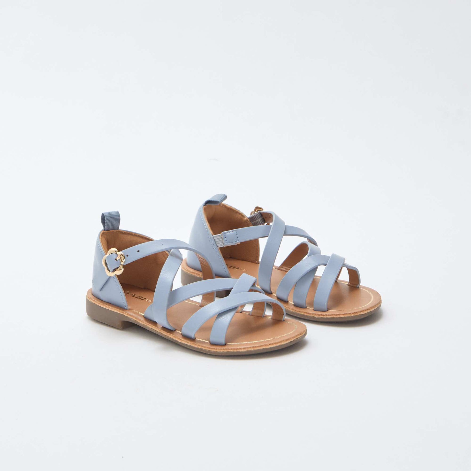 Sandales brides unie BLEU
