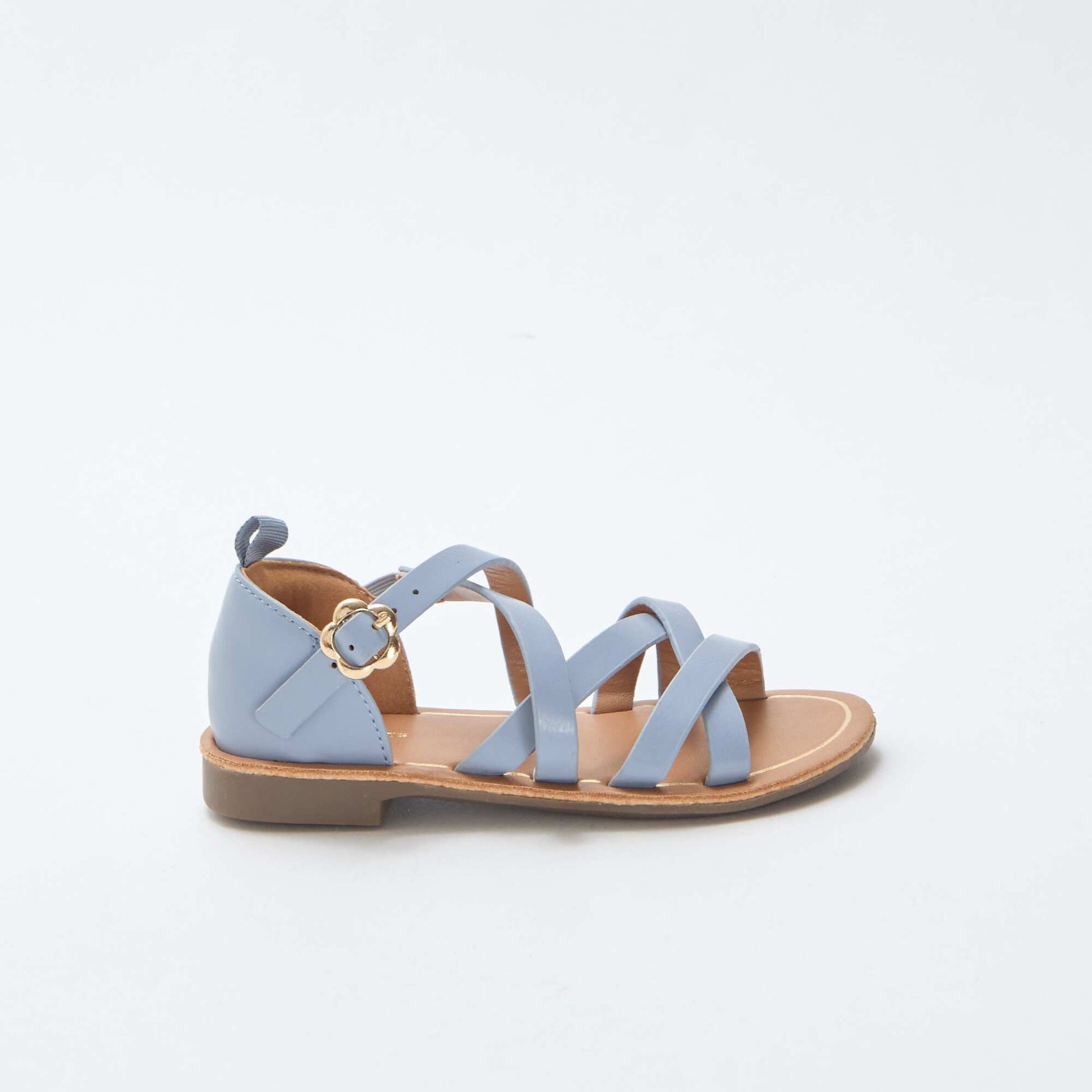 Sandales brides unie BLEU