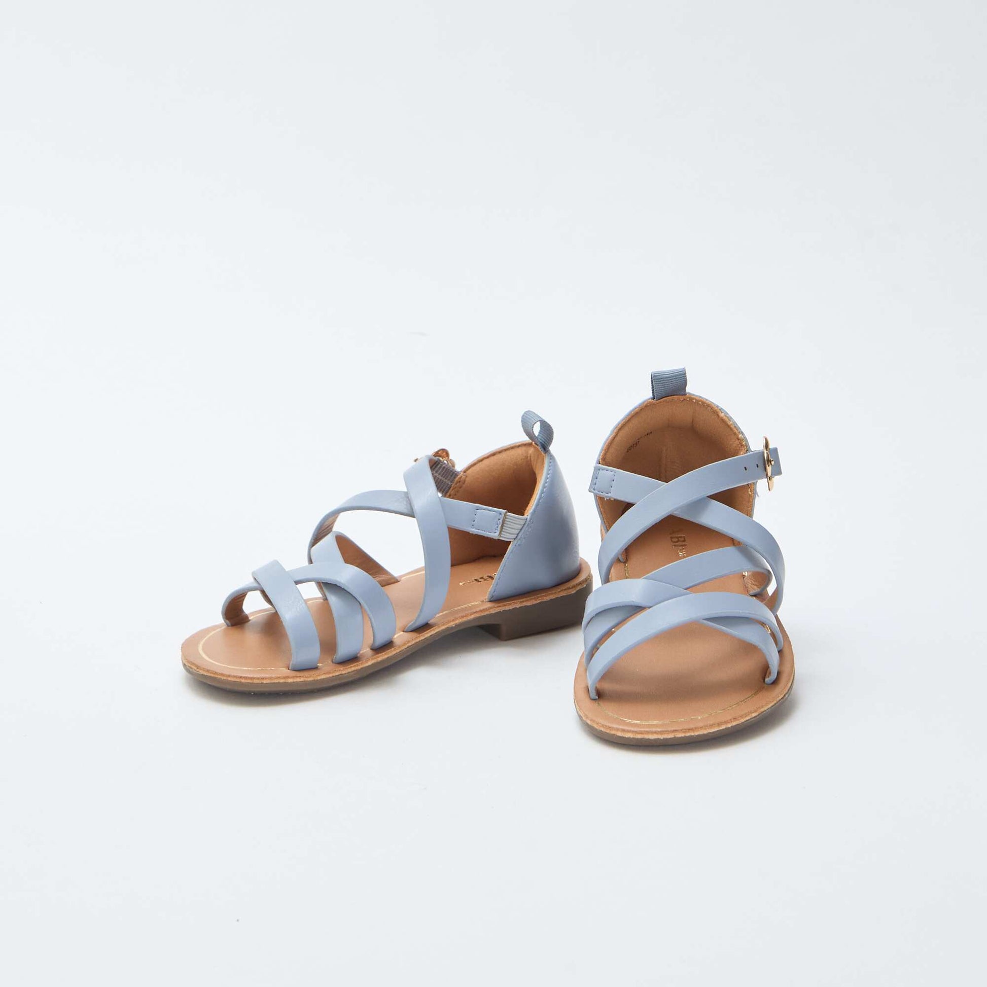 Sandales brides unie BLEU