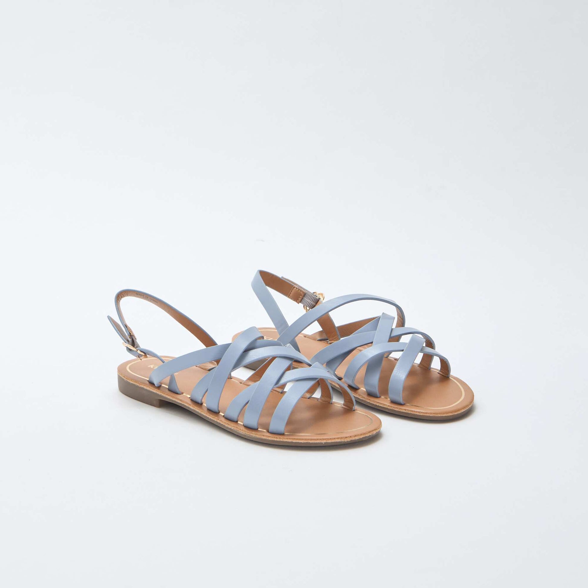 Sandales à brides avec boucles BLEU