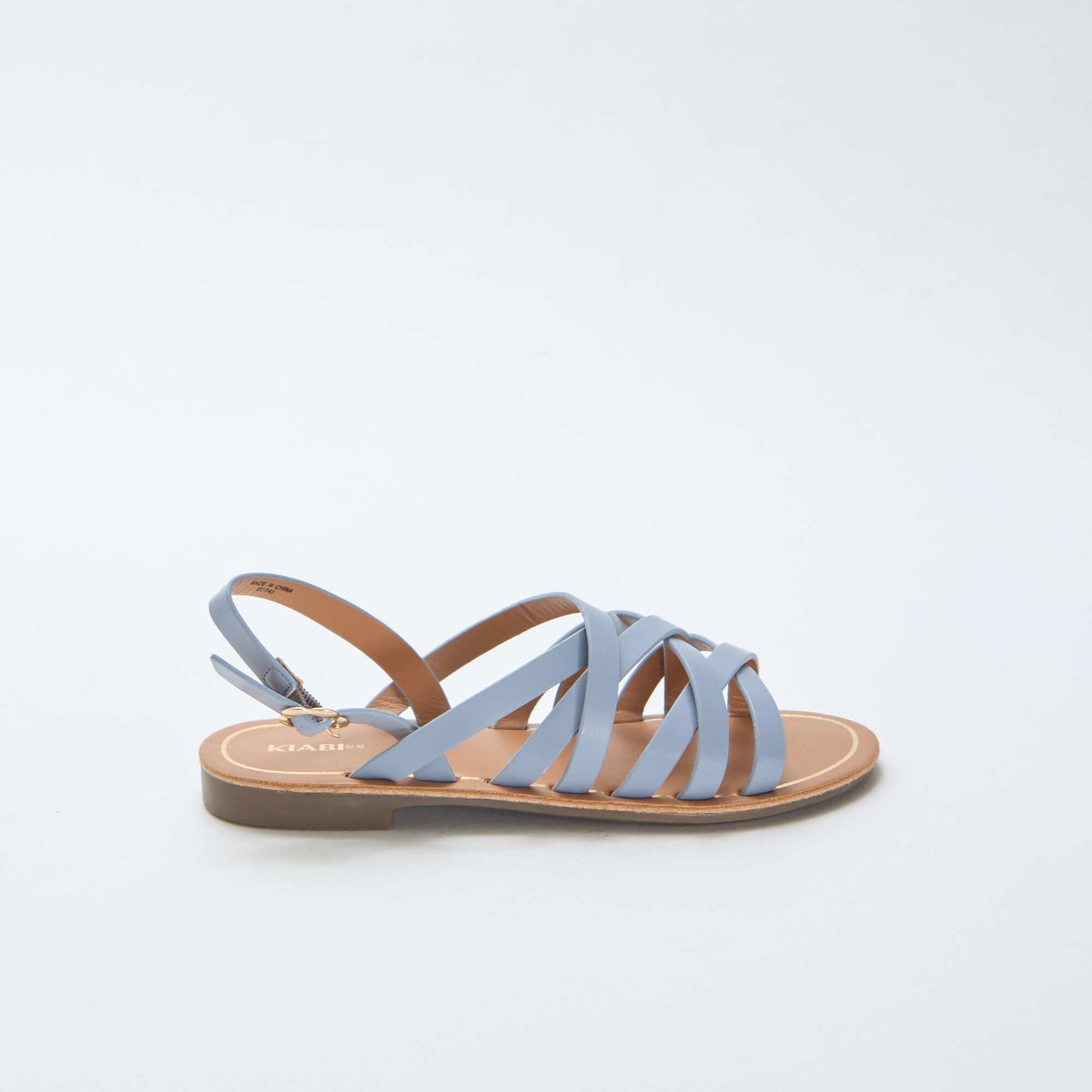 Sandales à brides avec boucles BLEU