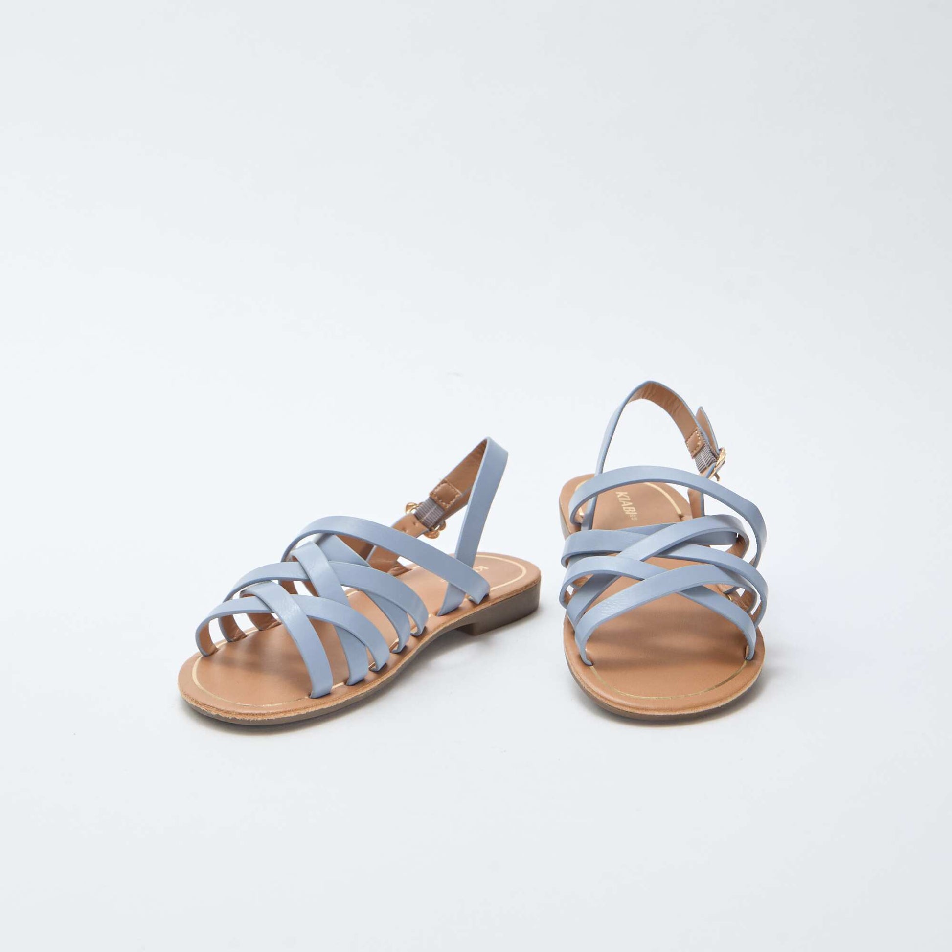 Sandales à brides avec boucles BLEU