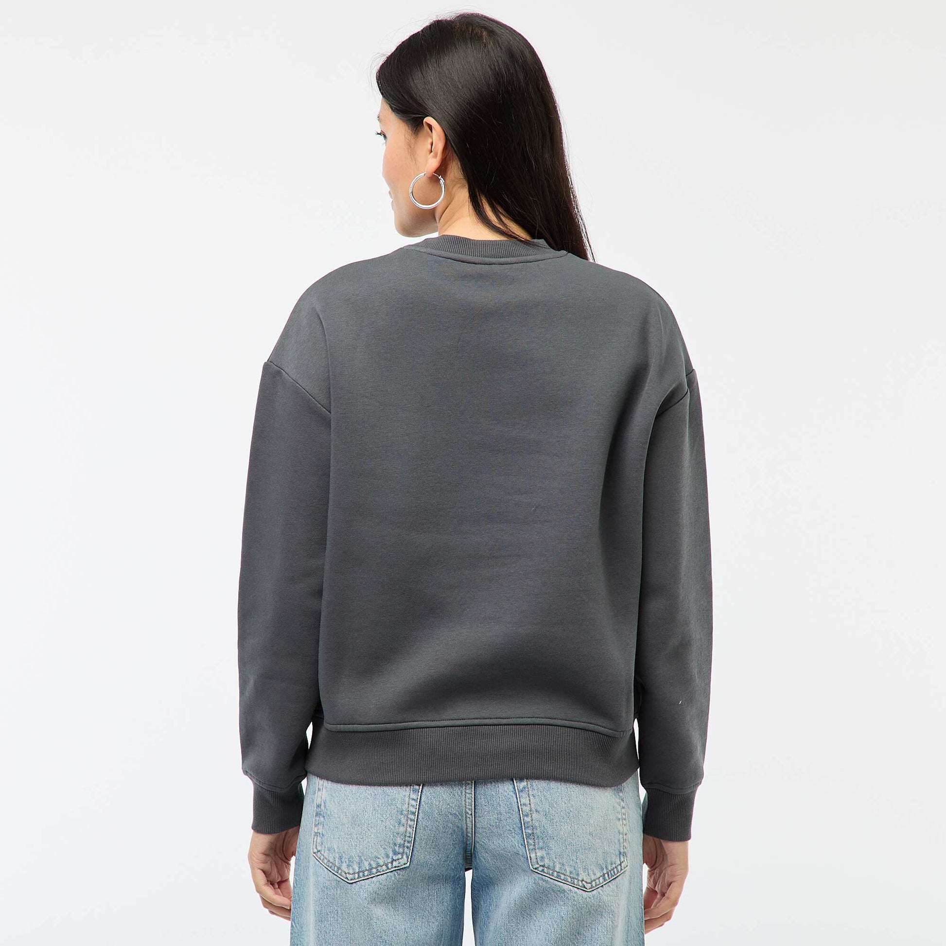 Sweat en molleton imprimé 'Bambi' GRIS