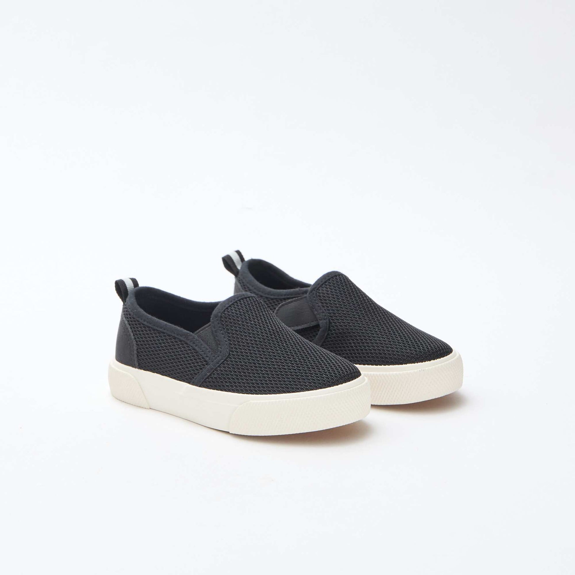 Basket slip-on en mesh uni NOIR