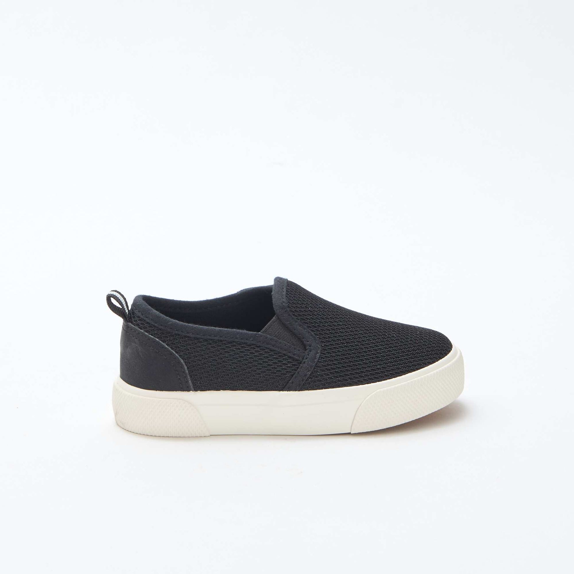 Basket slip-on en mesh uni NOIR