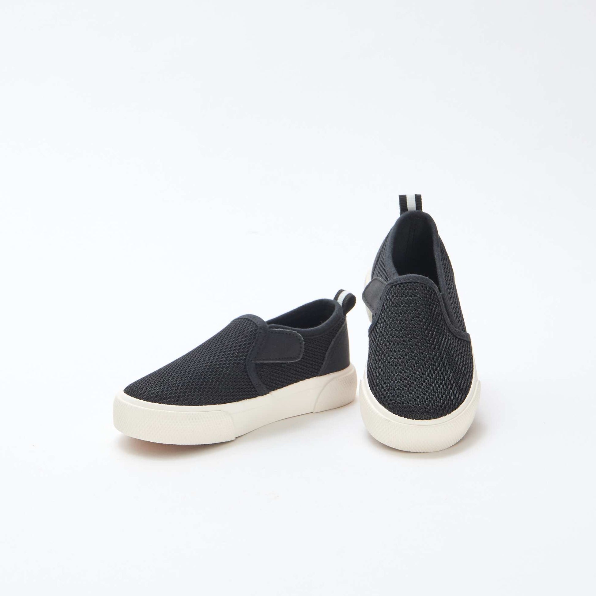 Basket slip-on en mesh uni NOIR
