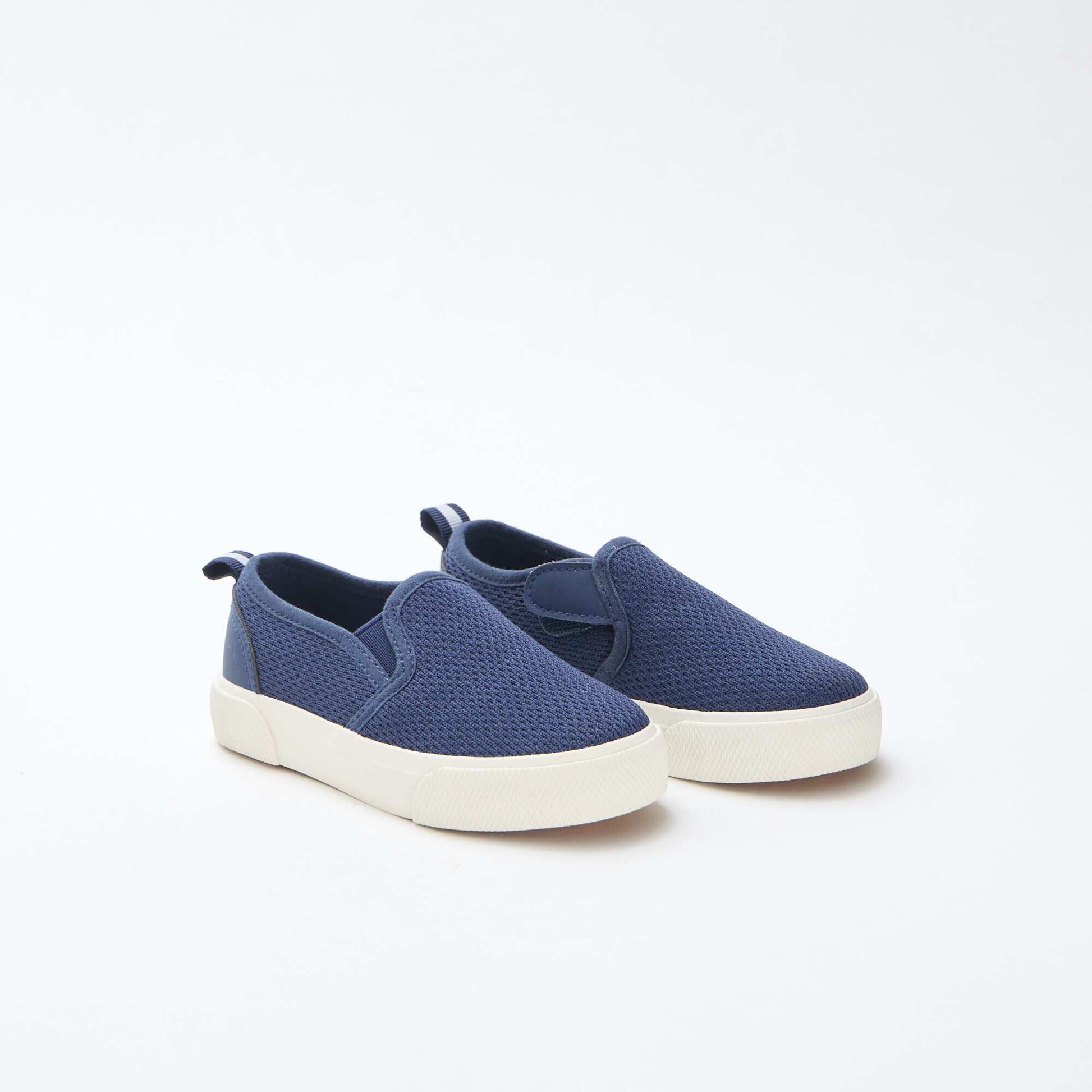 Basket slip-on en mesh uni BLEU