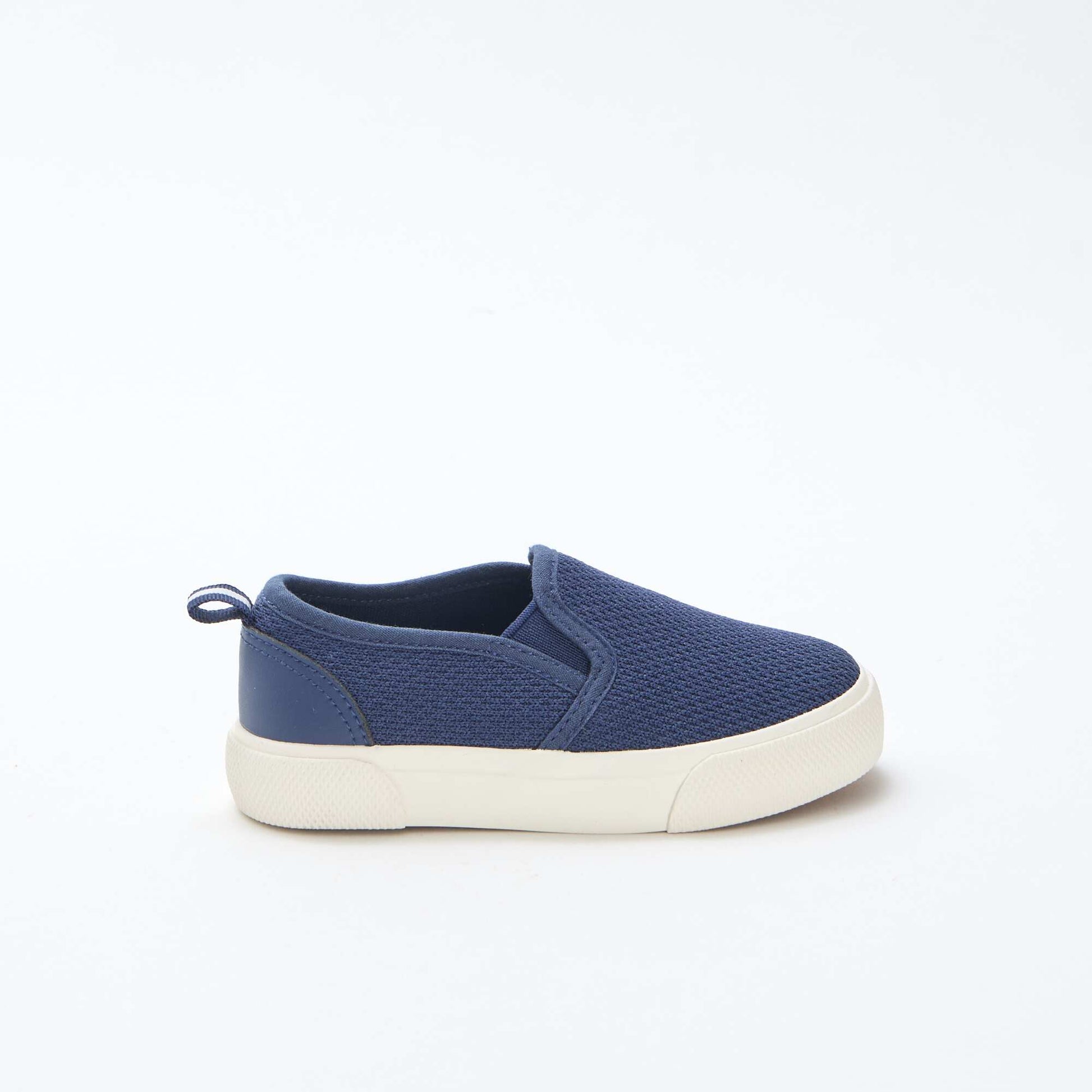 Basket slip-on en mesh uni BLEU