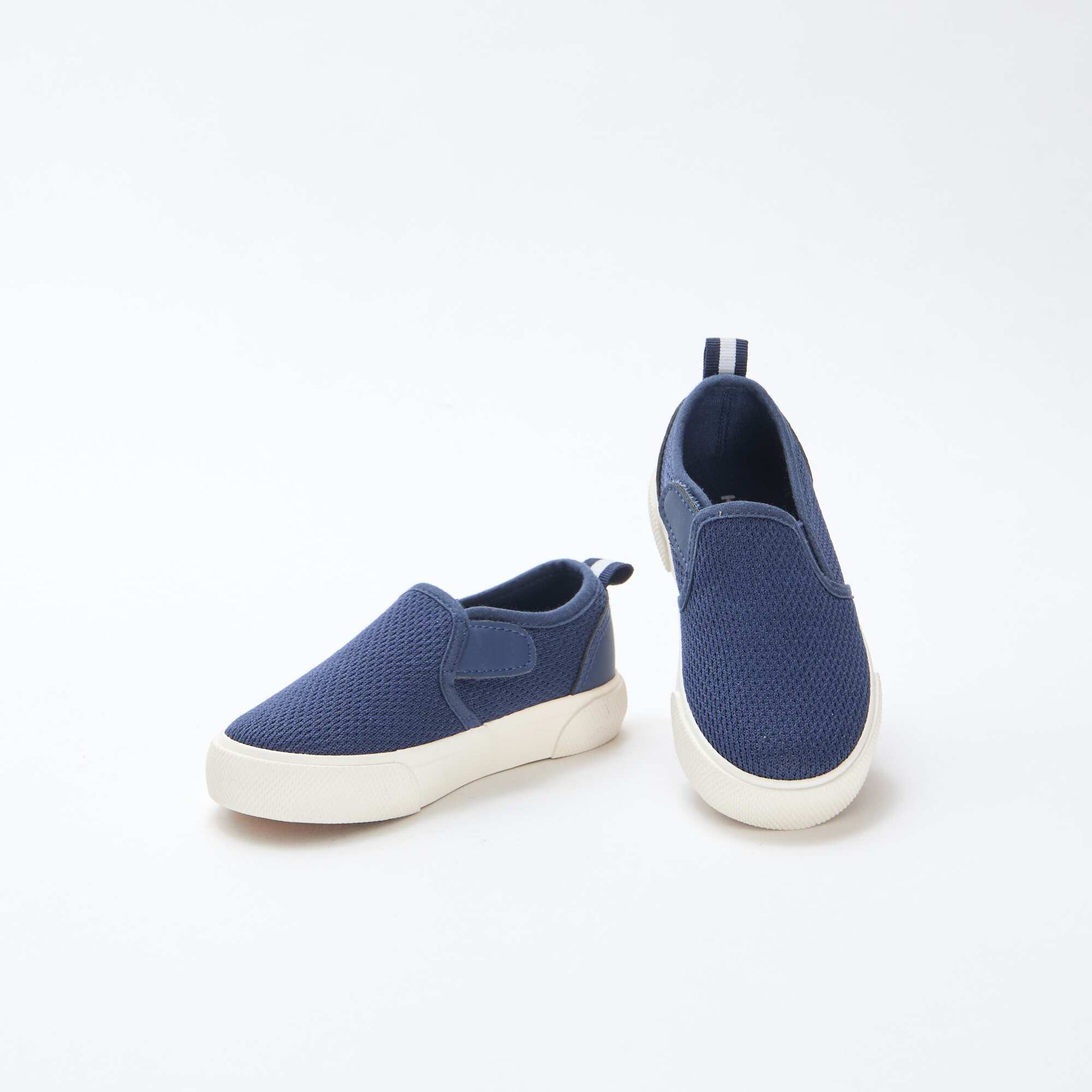 Basket slip-on en mesh uni BLEU