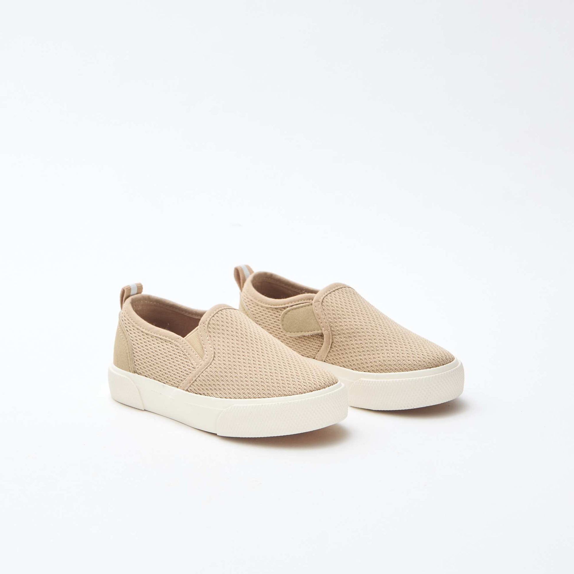 Basket slip-on en mesh uni BEIGE