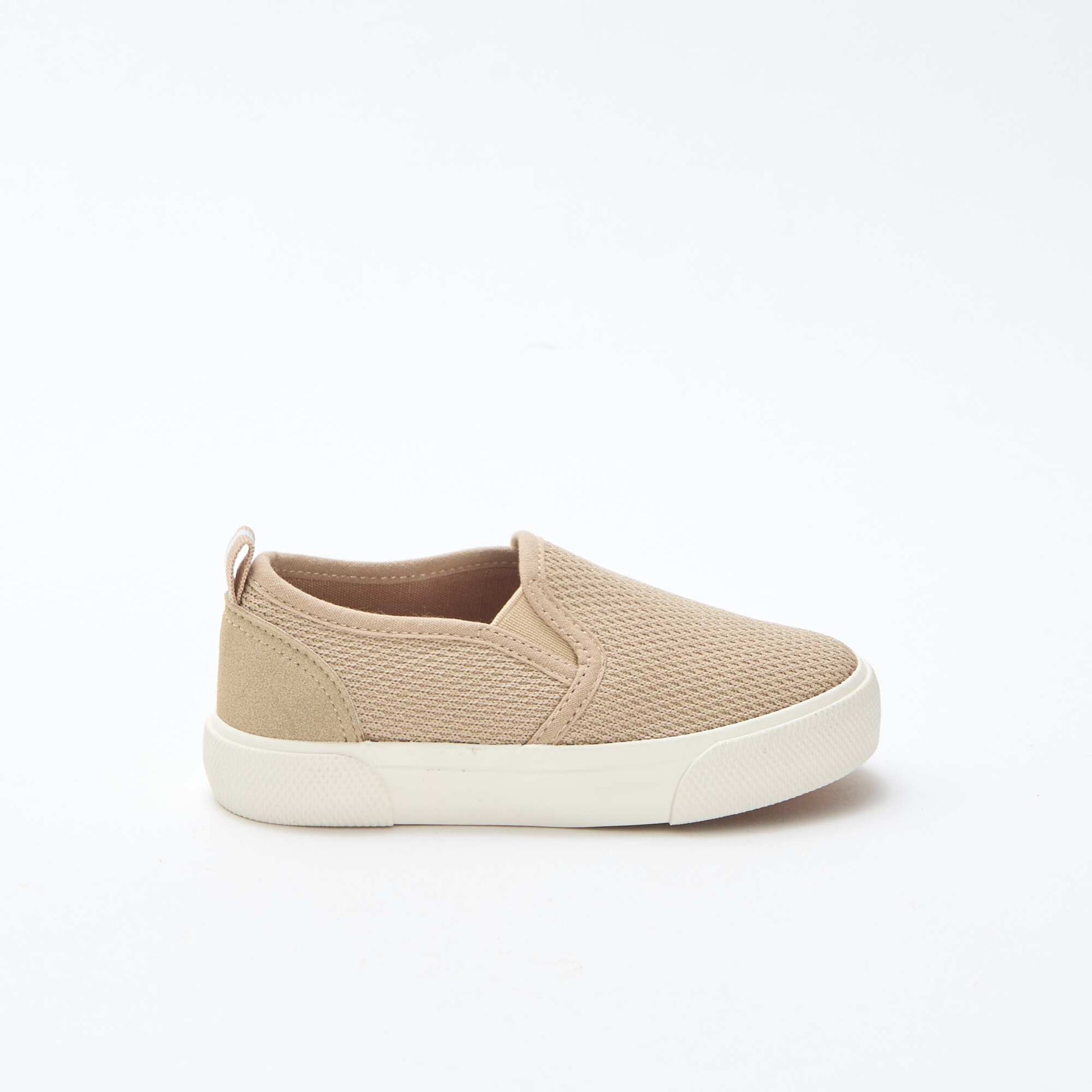 Basket slip-on en mesh uni BEIGE