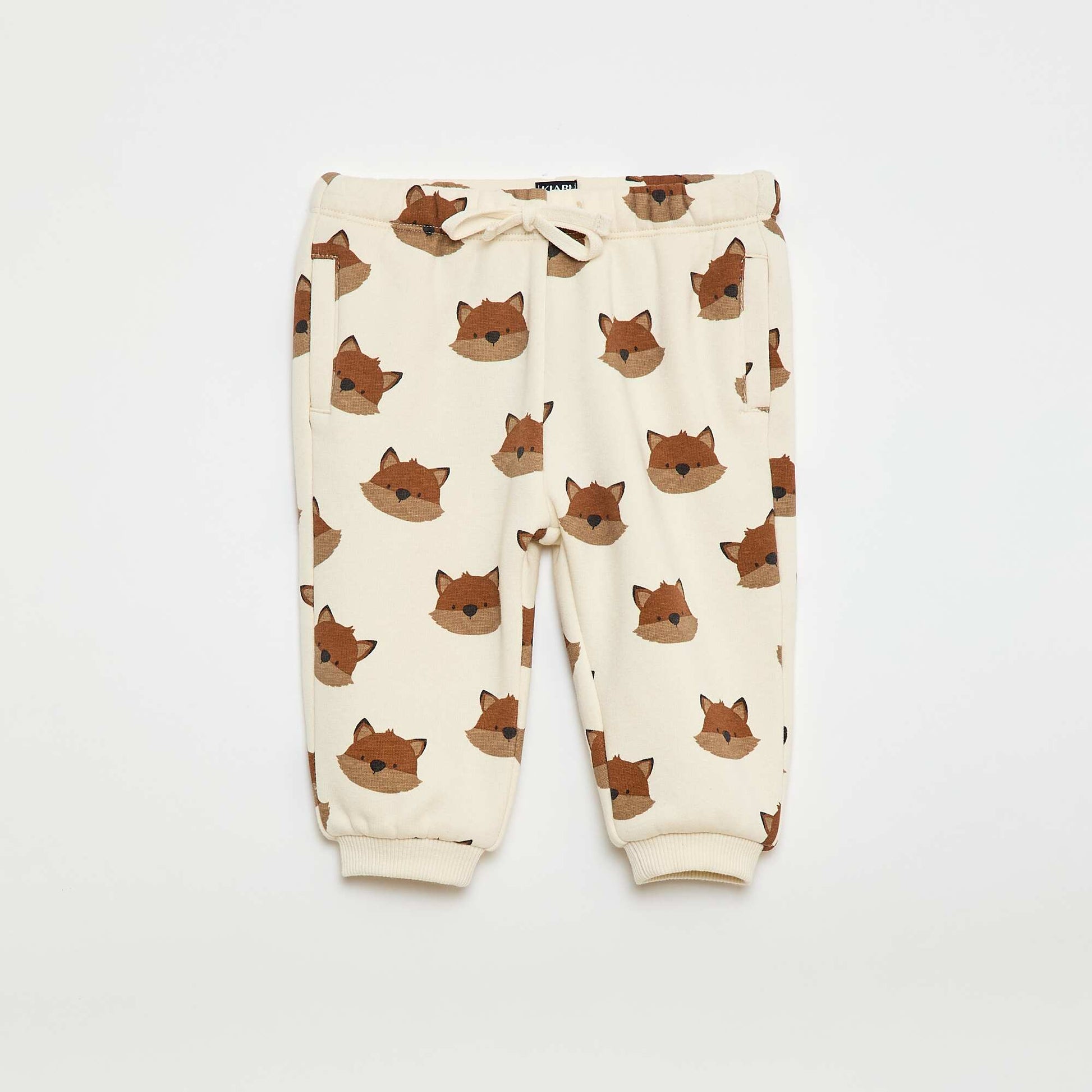 Pantalon de jogging avec motif animaux BLANC