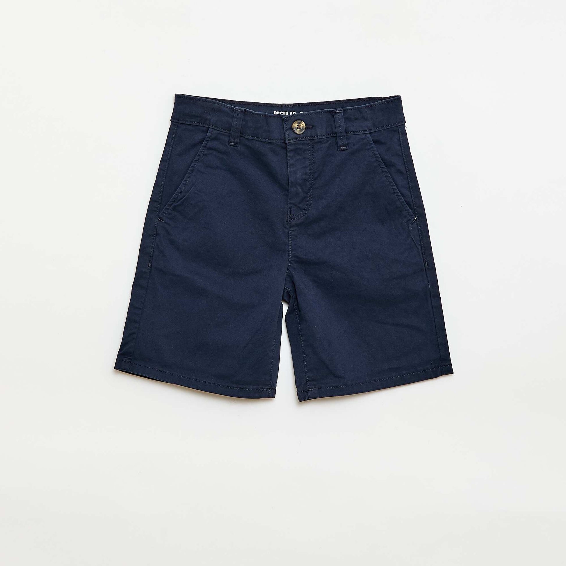 Bermuda chino en twill BLEU