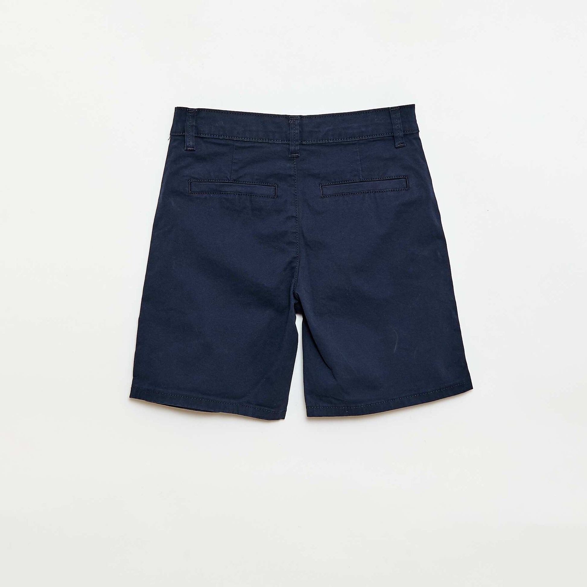 Bermuda chino en twill BLEU
