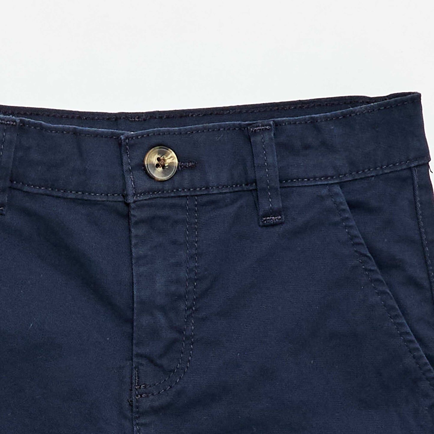 Bermuda chino en twill BLEU