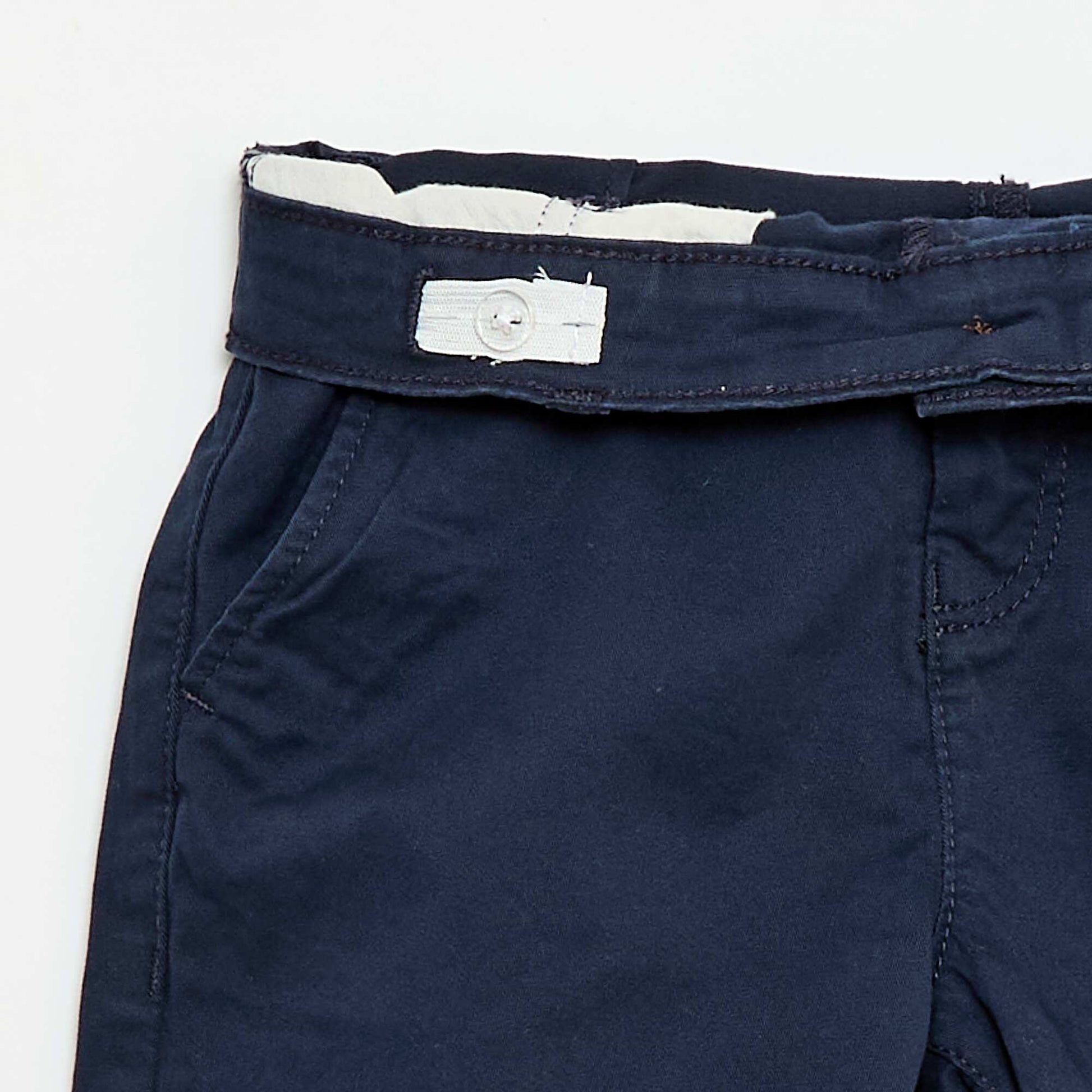 Bermuda chino en twill BLEU