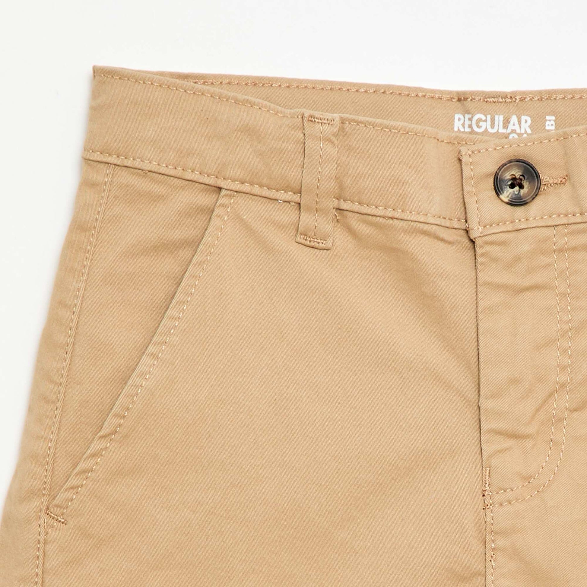 Bermuda chino en twill BEIGE