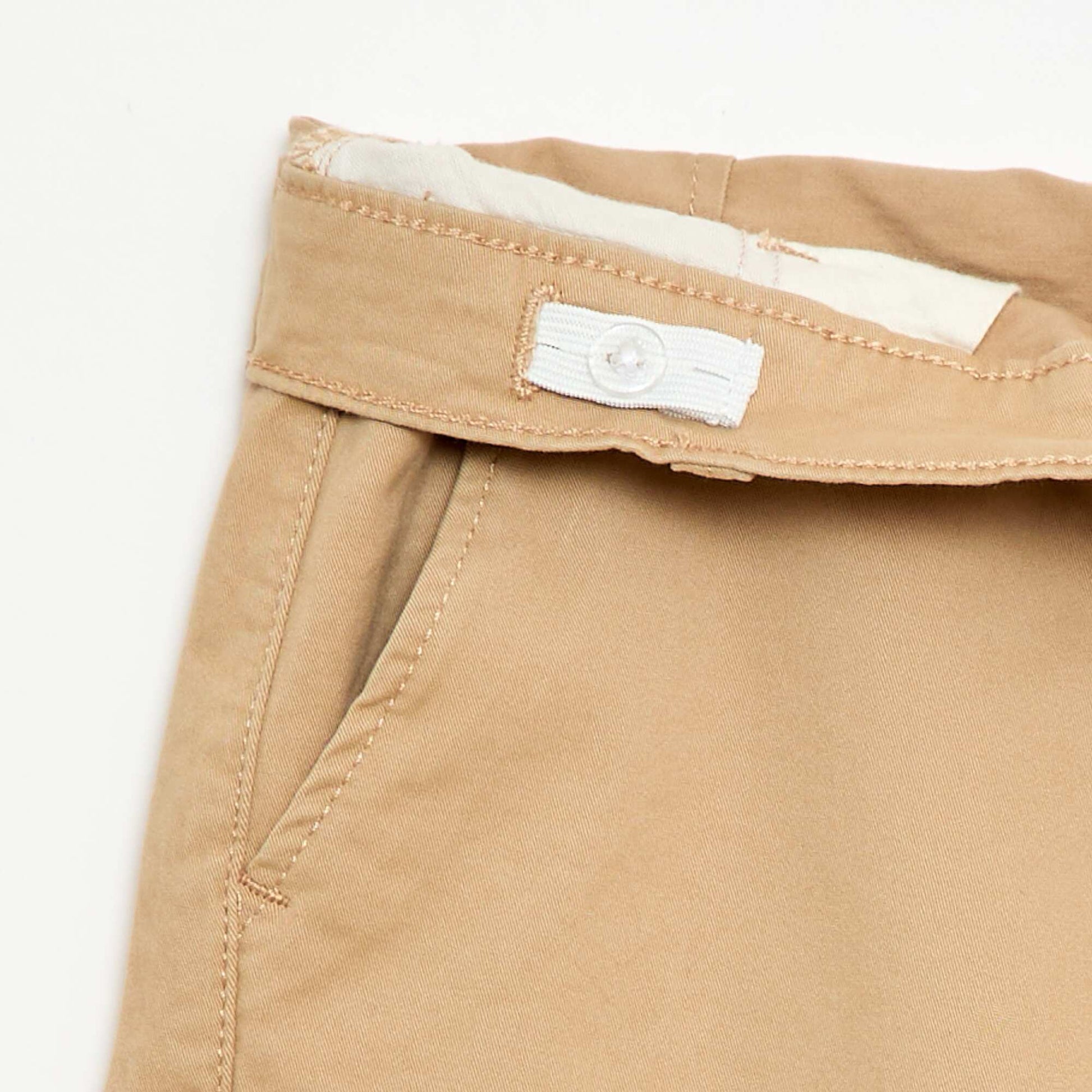 Bermuda chino en twill BEIGE