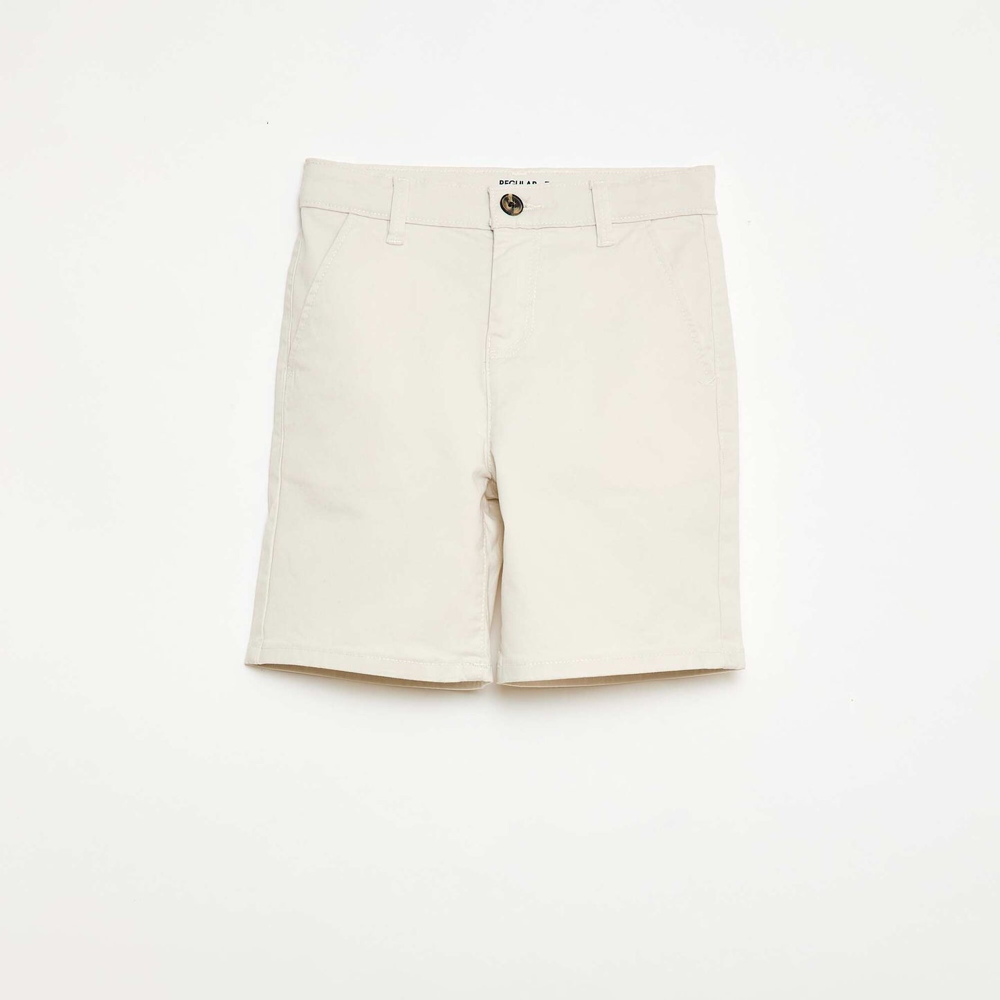 Bermuda chino en twill BLANC