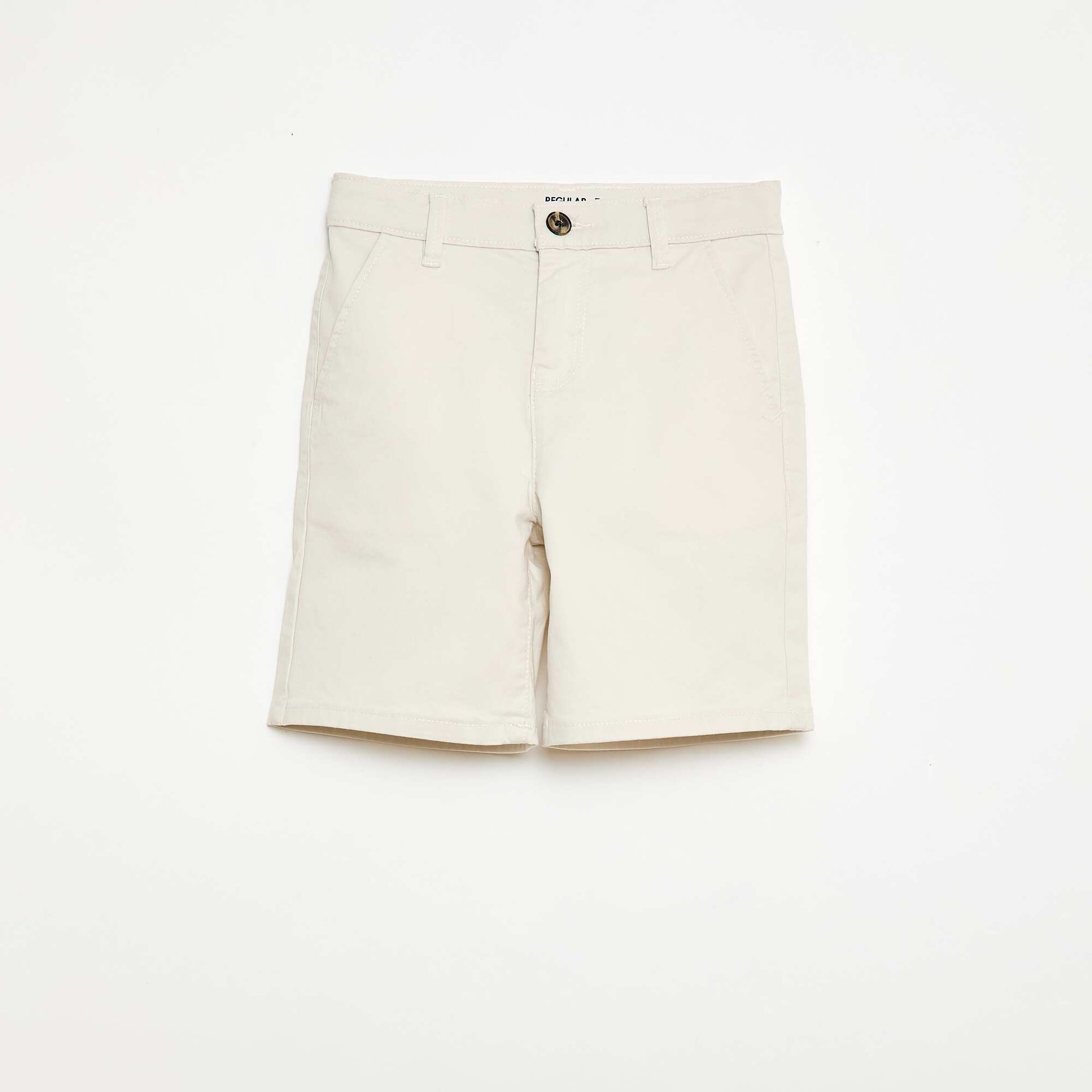 Bermuda chino en twill BLANC
