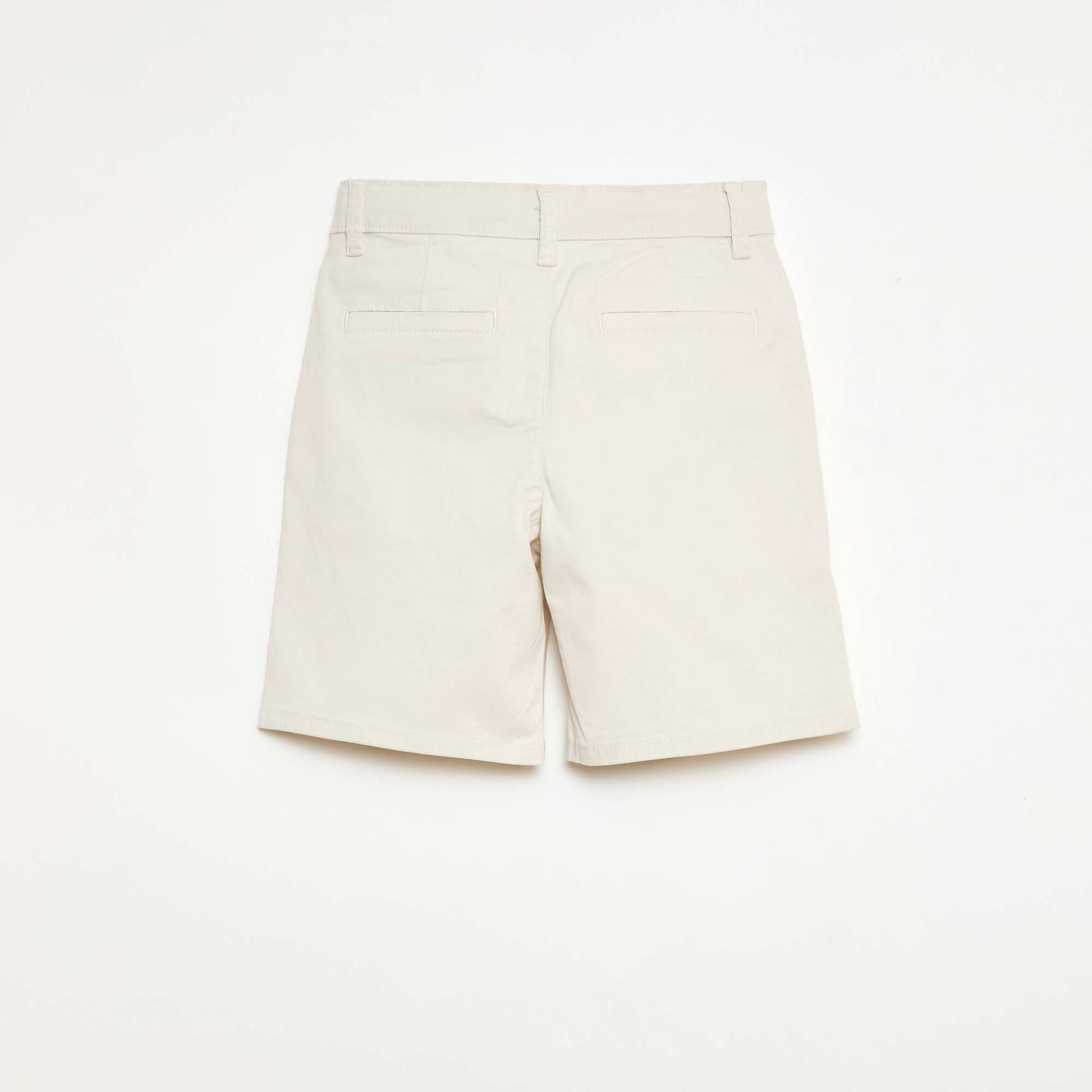 Bermuda chino en twill BLANC