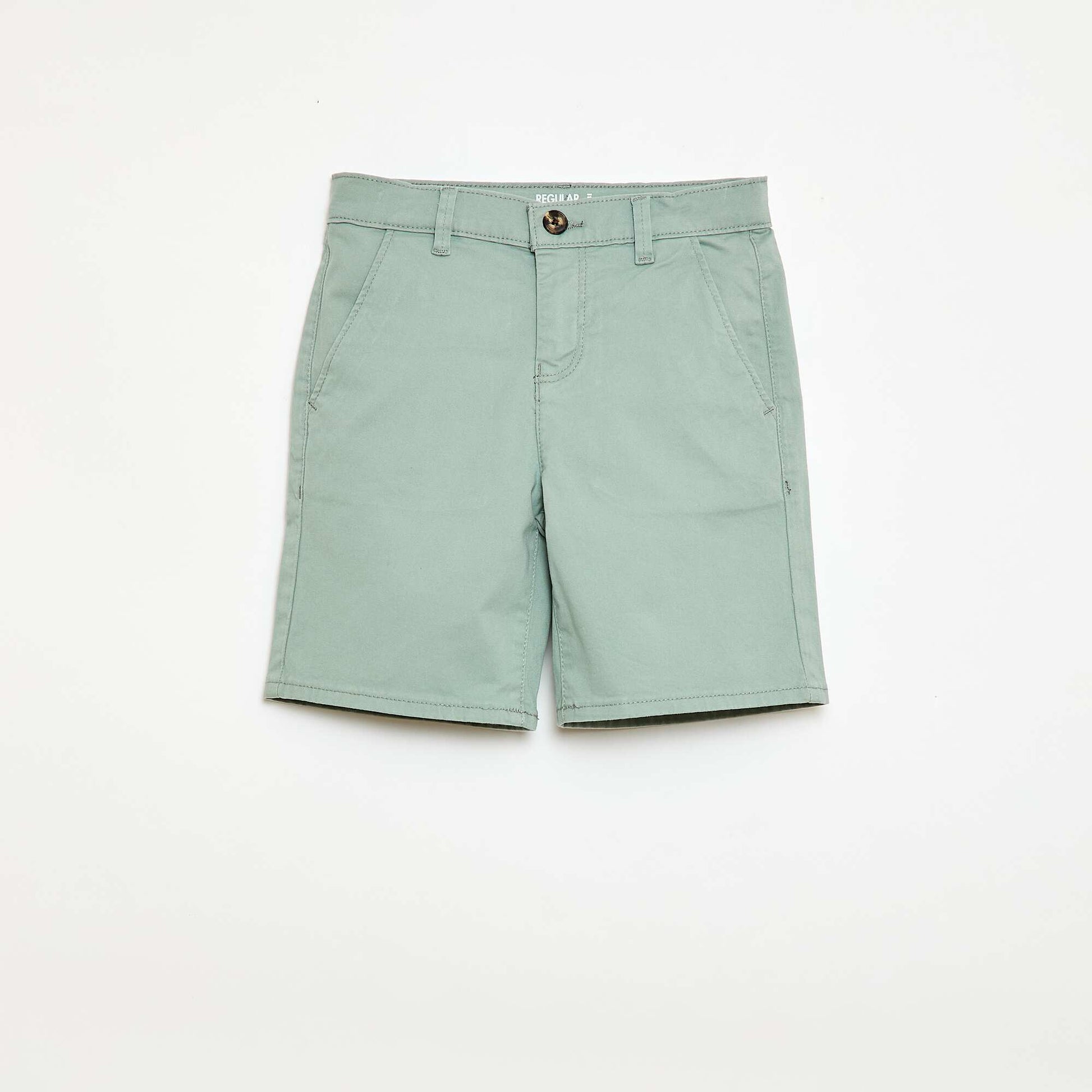 Bermuda chino en twill BLEU