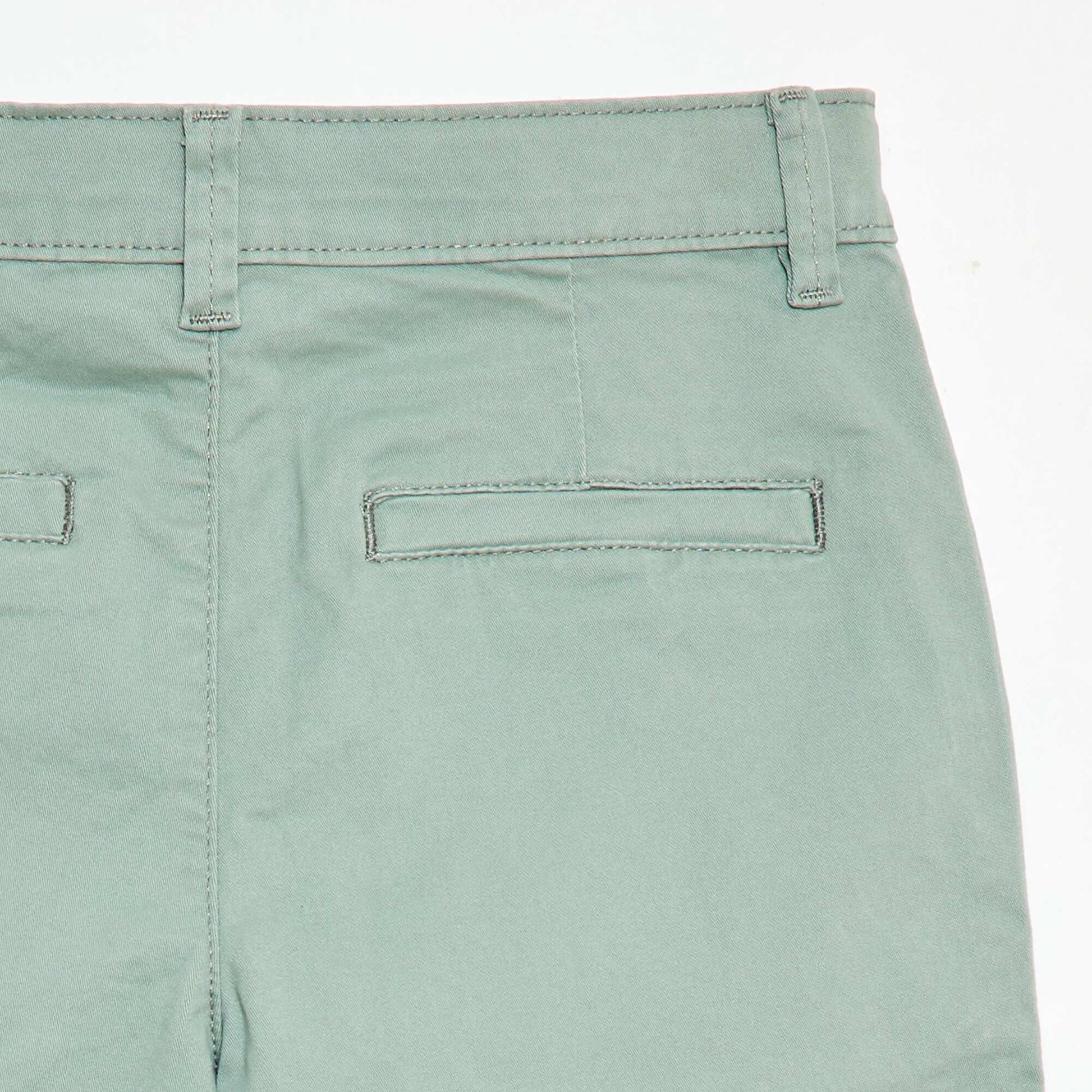 Bermuda chino en twill BLEU