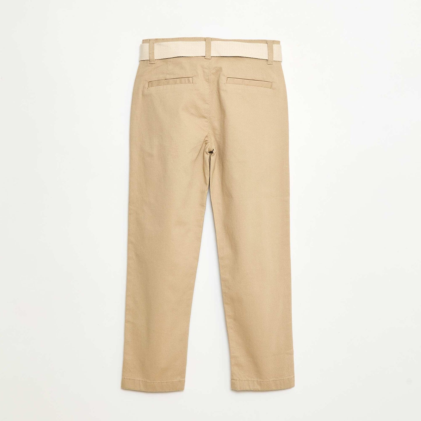 Pantalon chino en twill avec ceinture - 2 pièces BEIGE