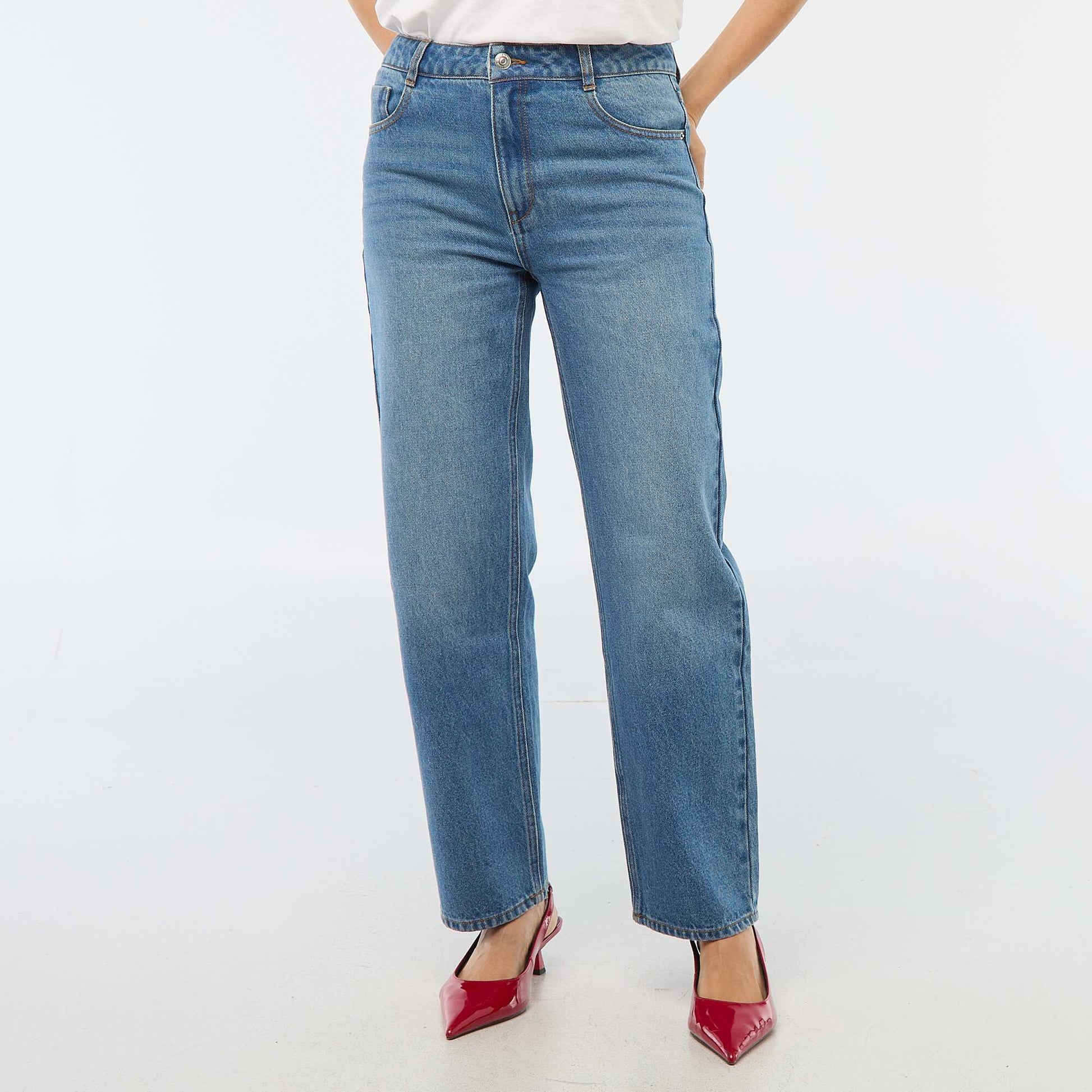 Jean straight regular fit - L28 BLEU