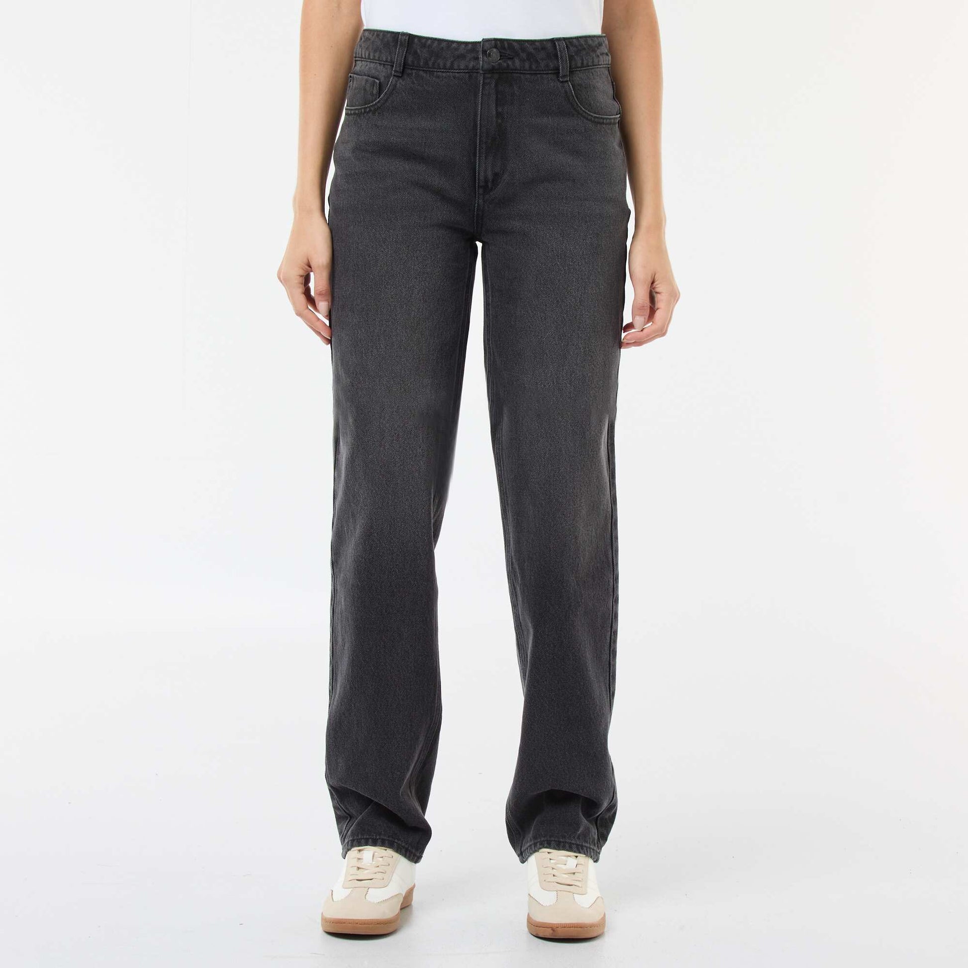 Jean straight regular fit - L28 NOIR