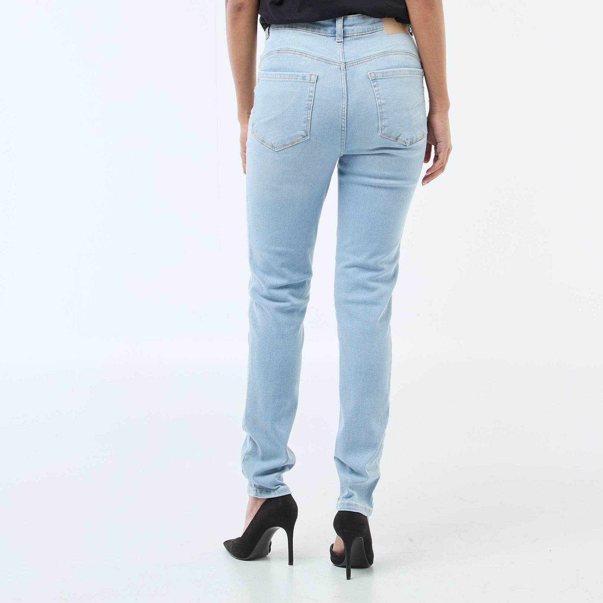 Jean skinny taille haute - L30 BLEU