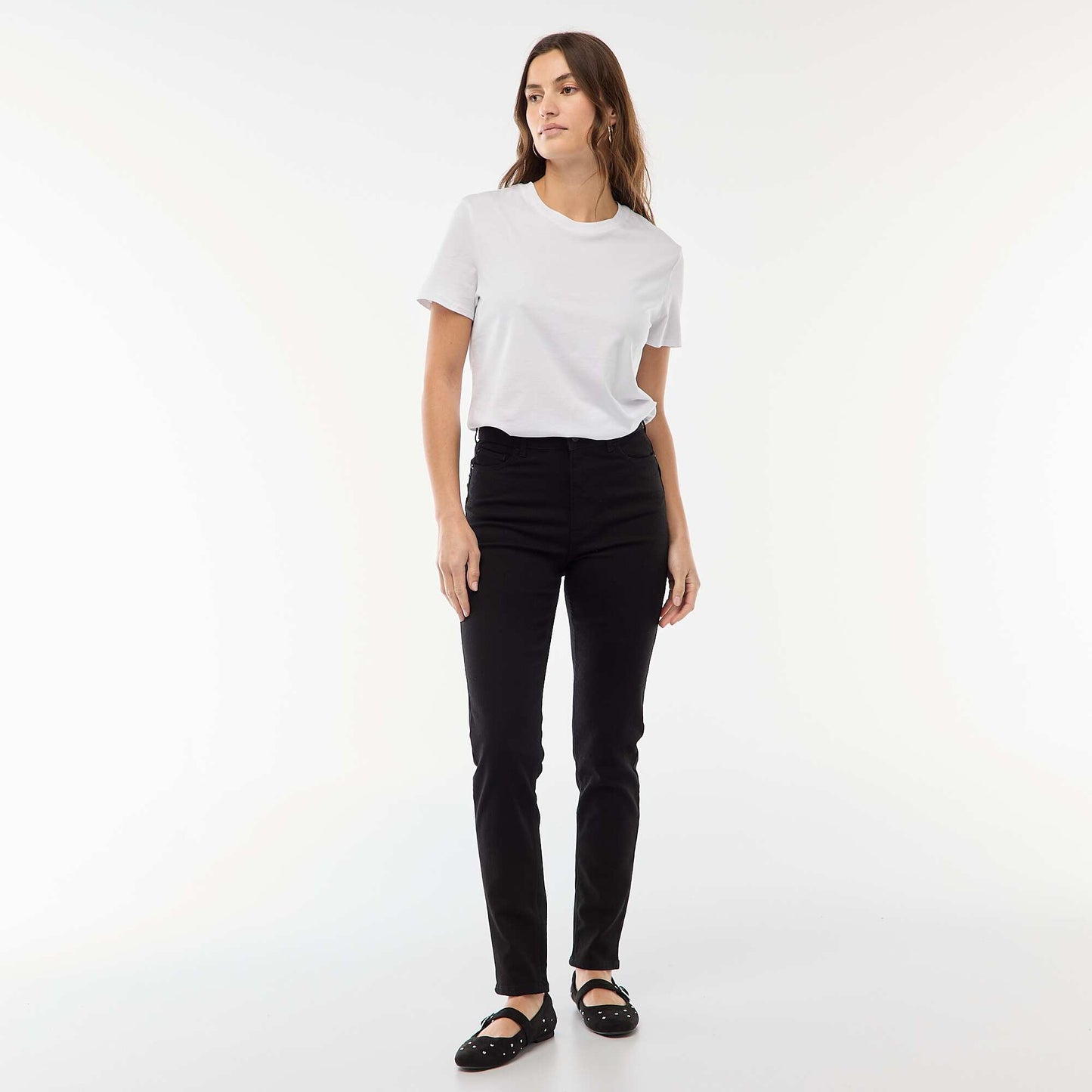 Jean skinny taille haute - L30 NOIR