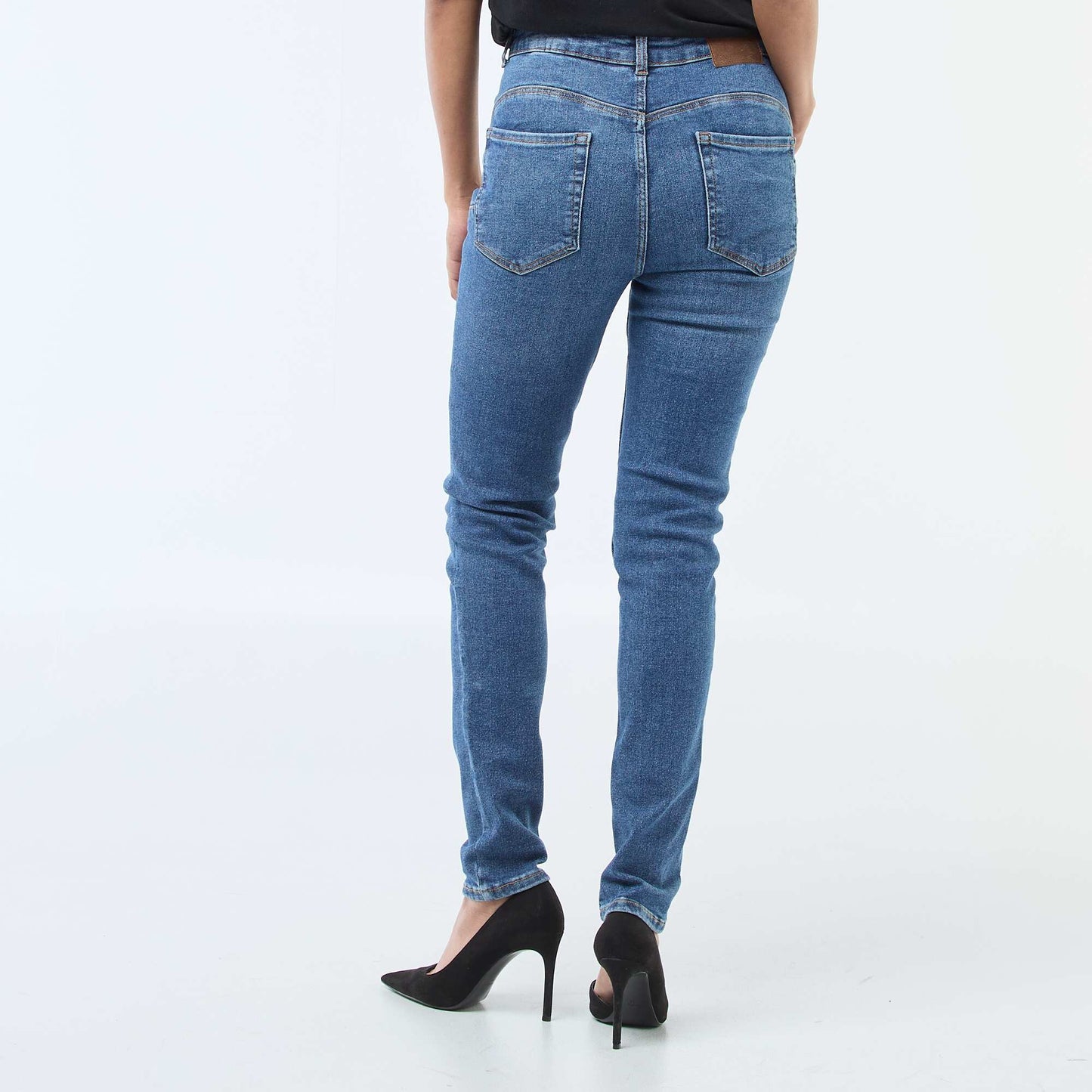 Jean skinny taille haute - L30 BLEU