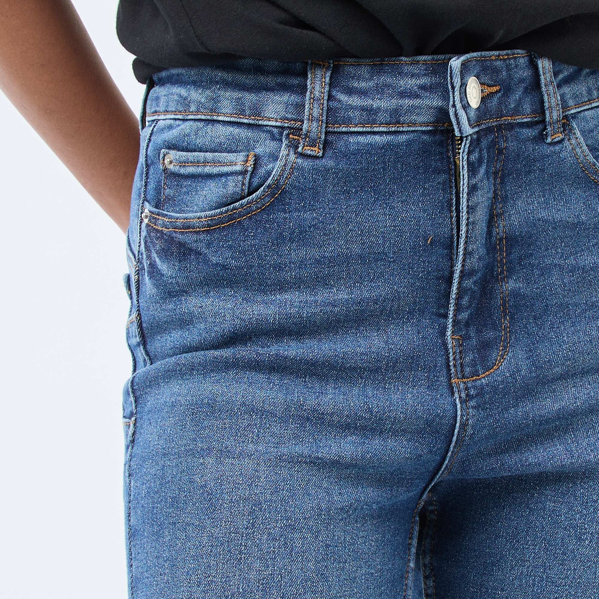 Jean skinny taille haute - L30 BLEU