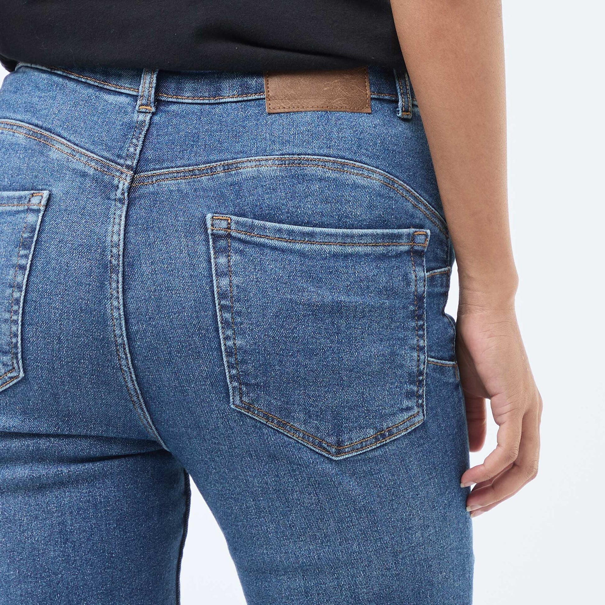 Jean skinny taille haute - L30 BLEU
