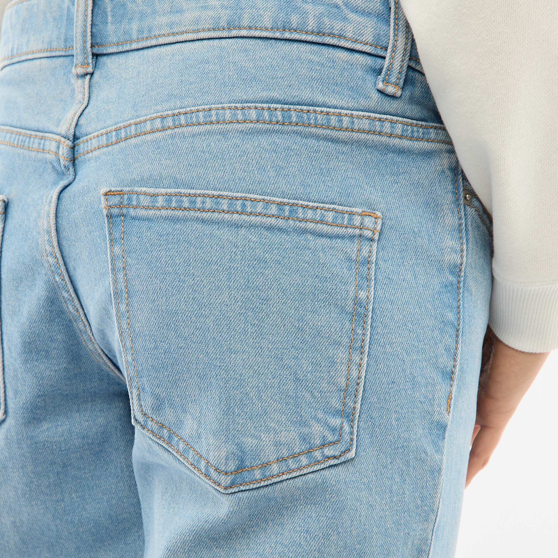 Pantalon grossesse avec ceinture stretch BLEU