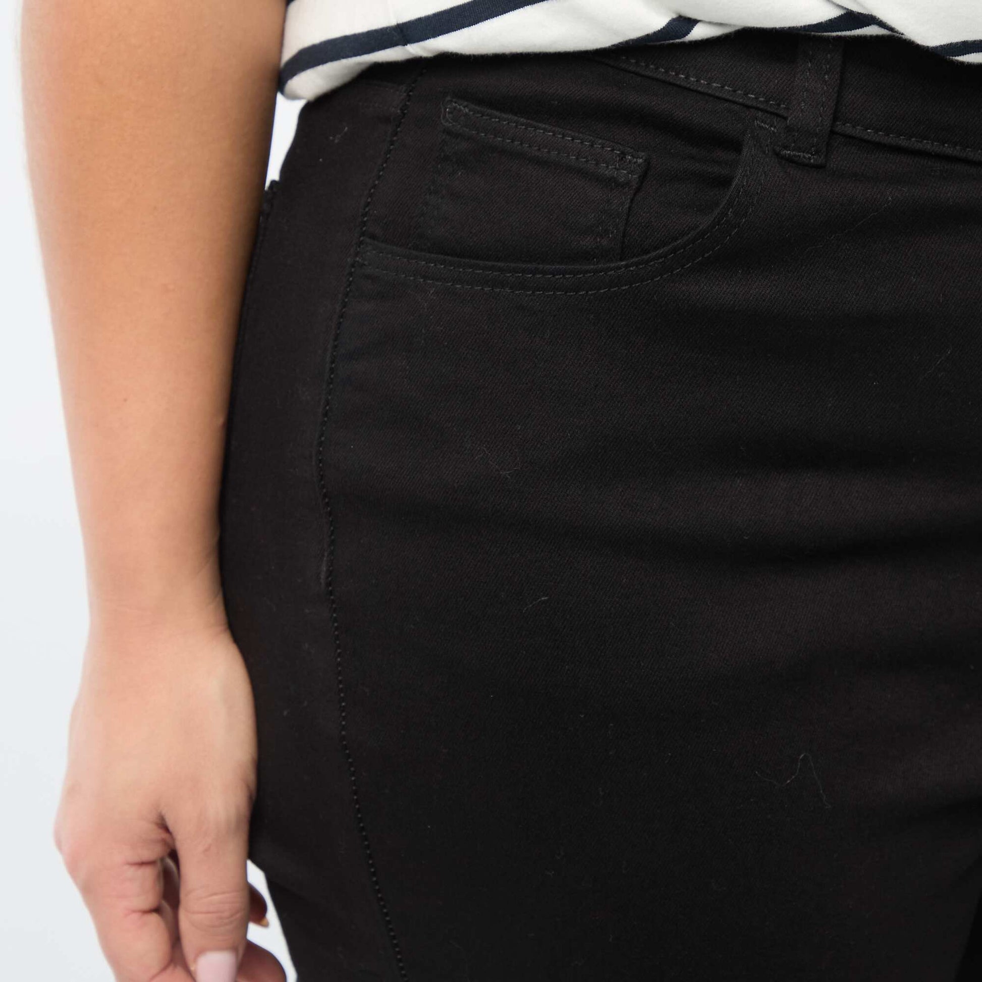 Pantalon skinny taille très haute - L30 NOIR