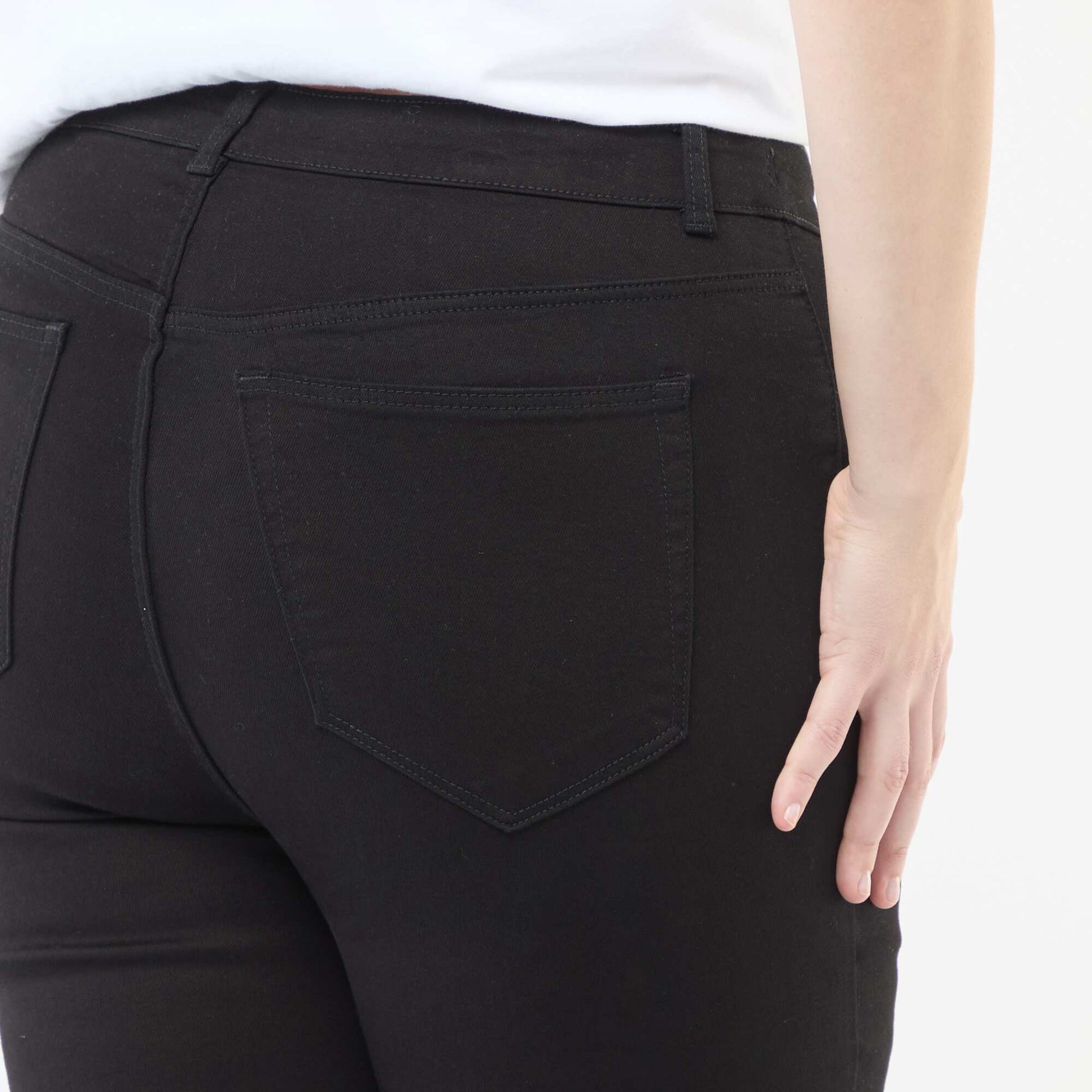 Pantalon skinny taille très haute - L34 NOIR